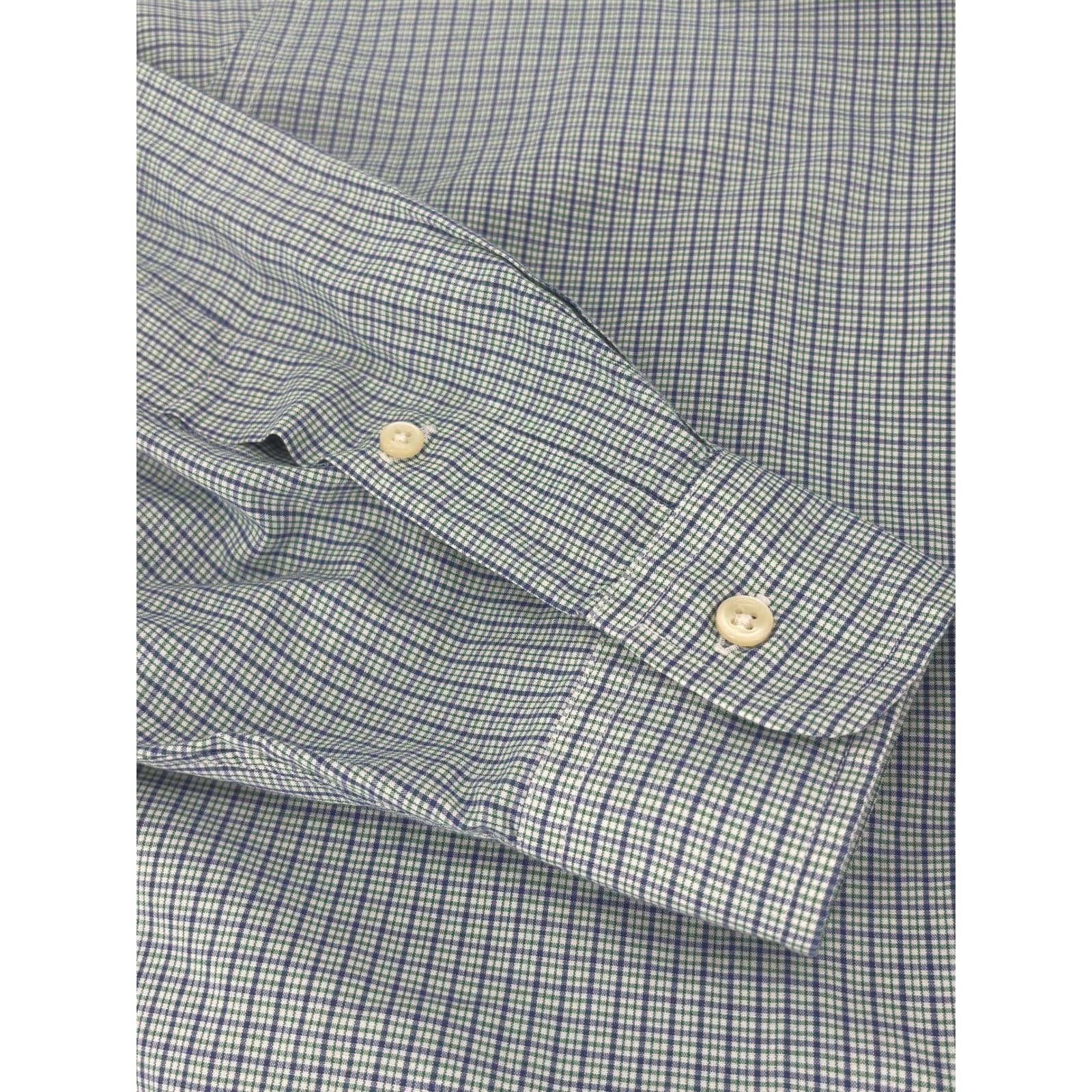 Ralph Lauren Yarmouth Button Down Shirt Check 15.5 32/33 Blue Green Mens - Thumbnail 7