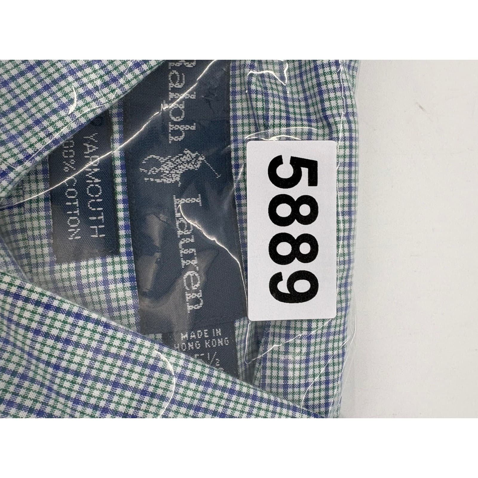 Ralph Lauren Yarmouth Button Down Shirt Check 15.5 32/33 Blue Green Mens - Thumbnail 10