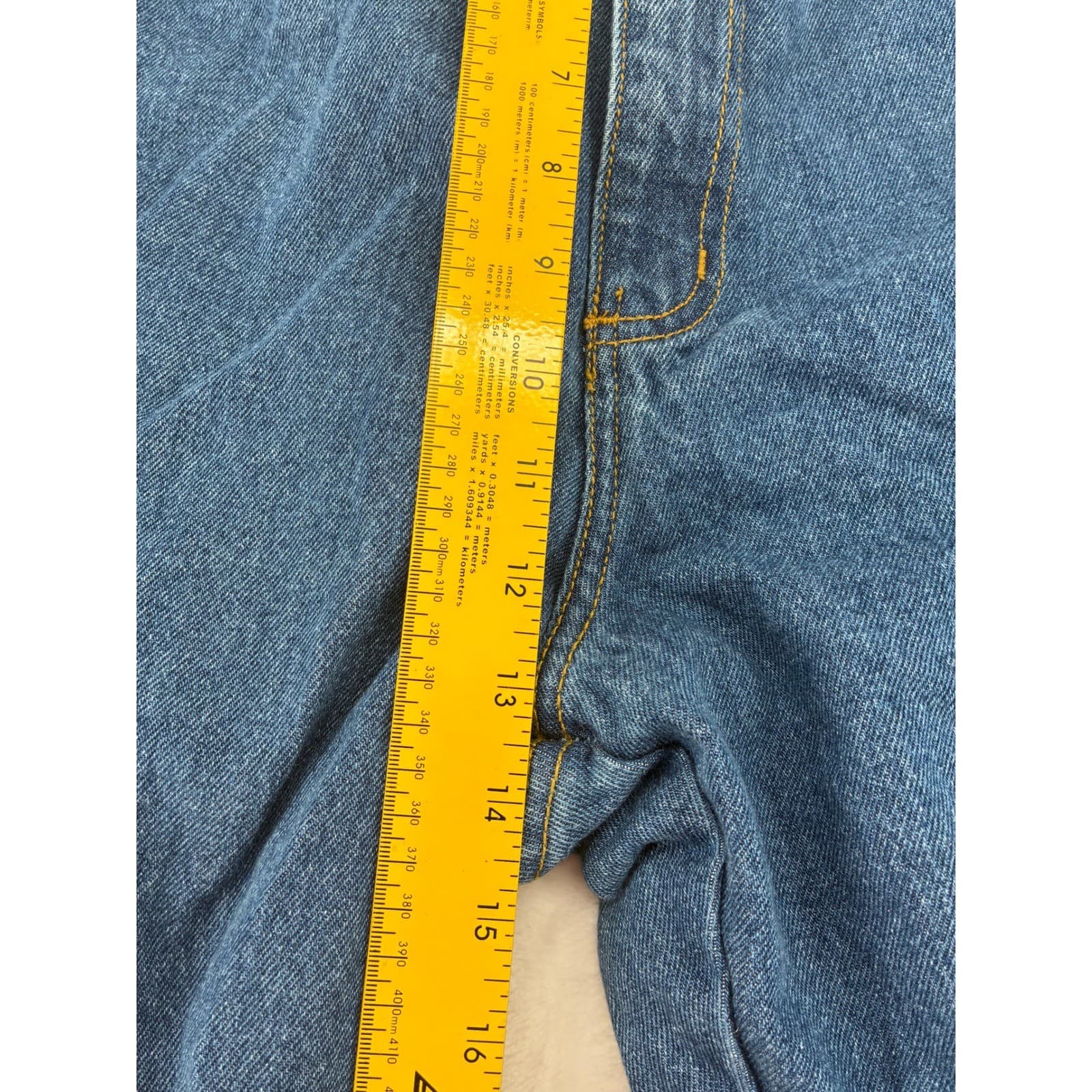 Canyon Ridge Capri Womens 3X Blue Denim Elastic Waist Cropped Pants Cotton - Thumbnail 7