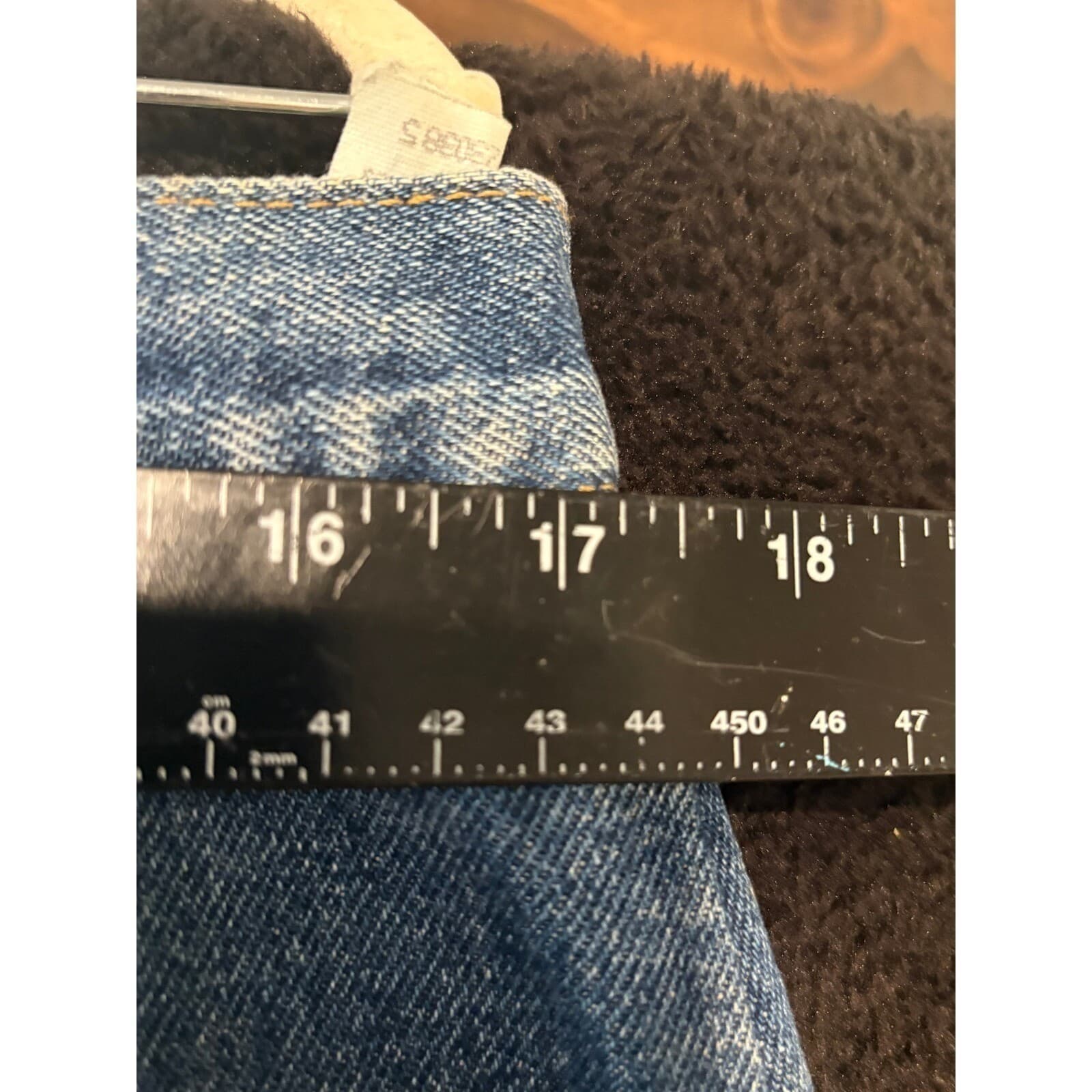 Wrangler Carpenter Pants Mens 38x30 Blue Brown Colorblock Workwear Denim 38 - Thumbnail 2