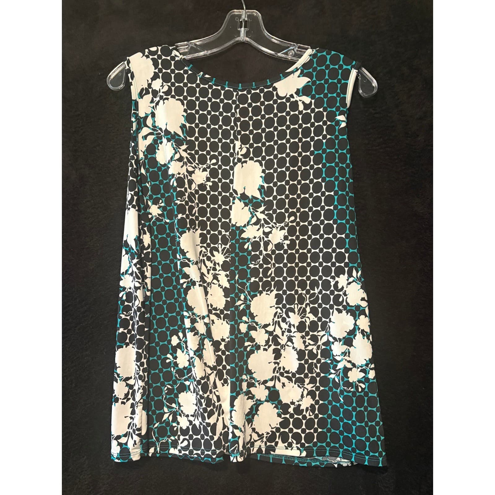 Rue Juju XL Top Floral Geometric Print Sleeveless Blouse Tank - Thumbnail 5