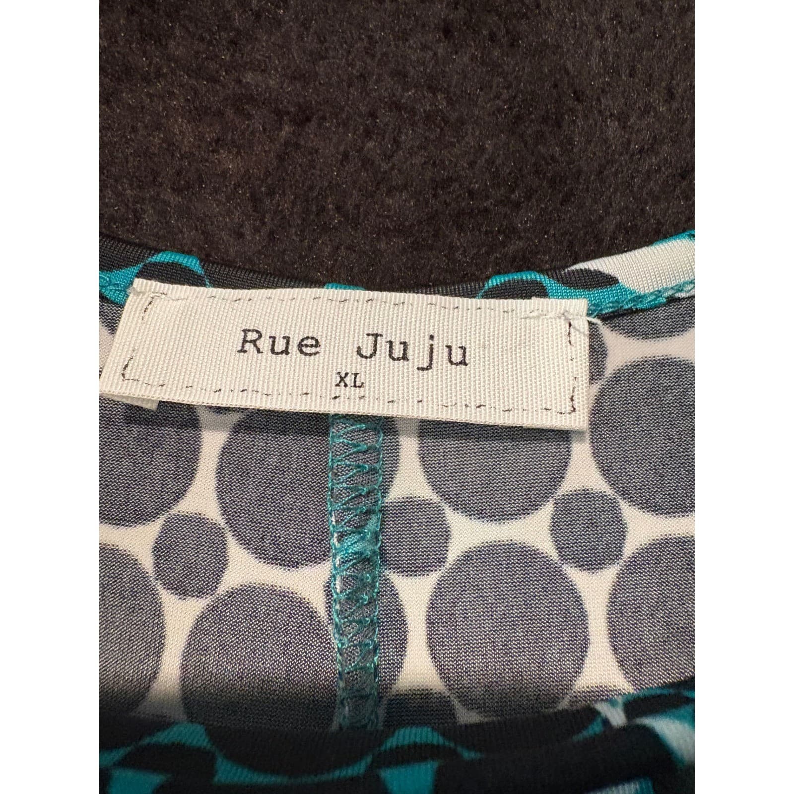 Rue Juju XL Top Floral Geometric Print Sleeveless Blouse Tank - Thumbnail 2