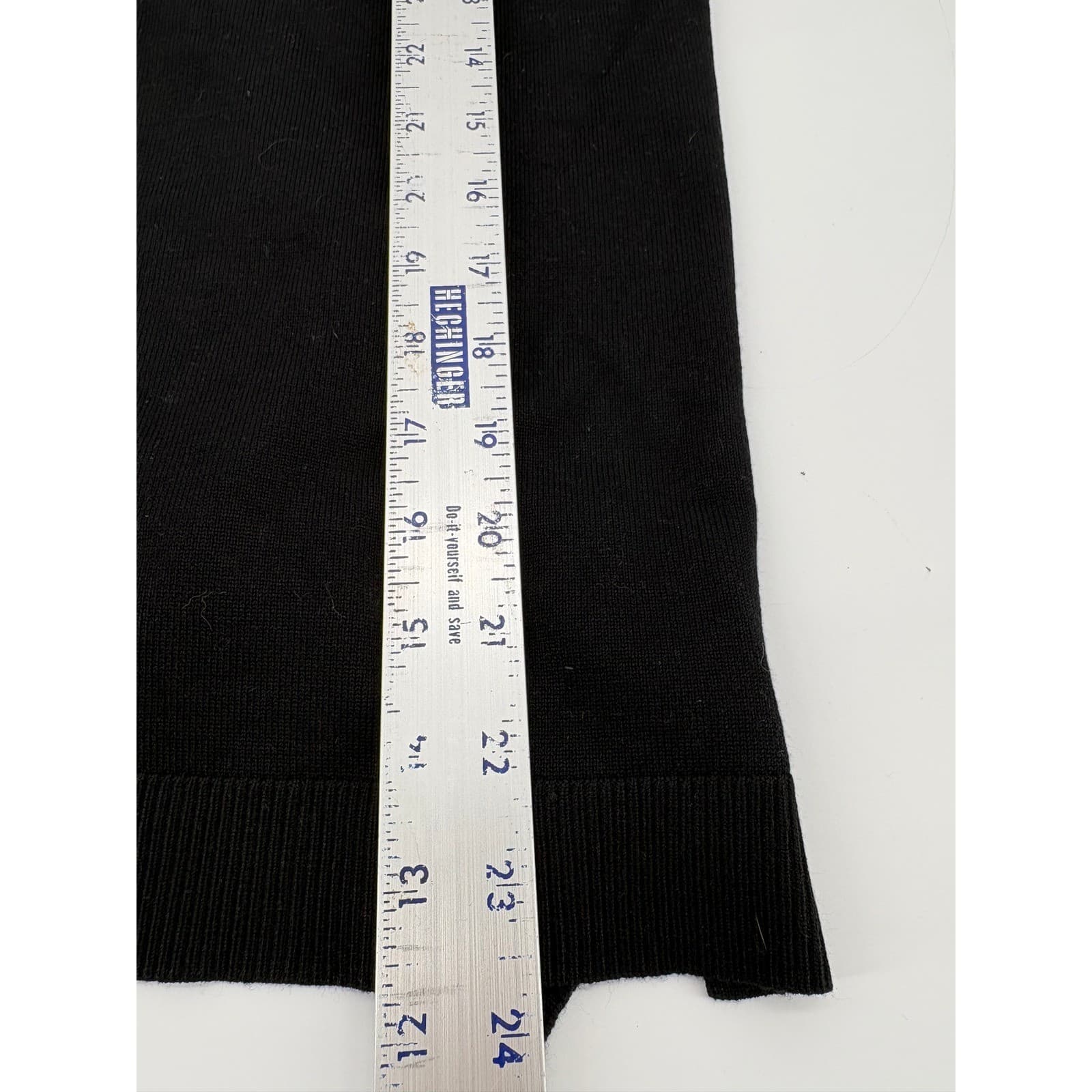 Magaschoni Black V Neck Sweater Long Sleeve Bow Detail Womens Size L - Thumbnail 6