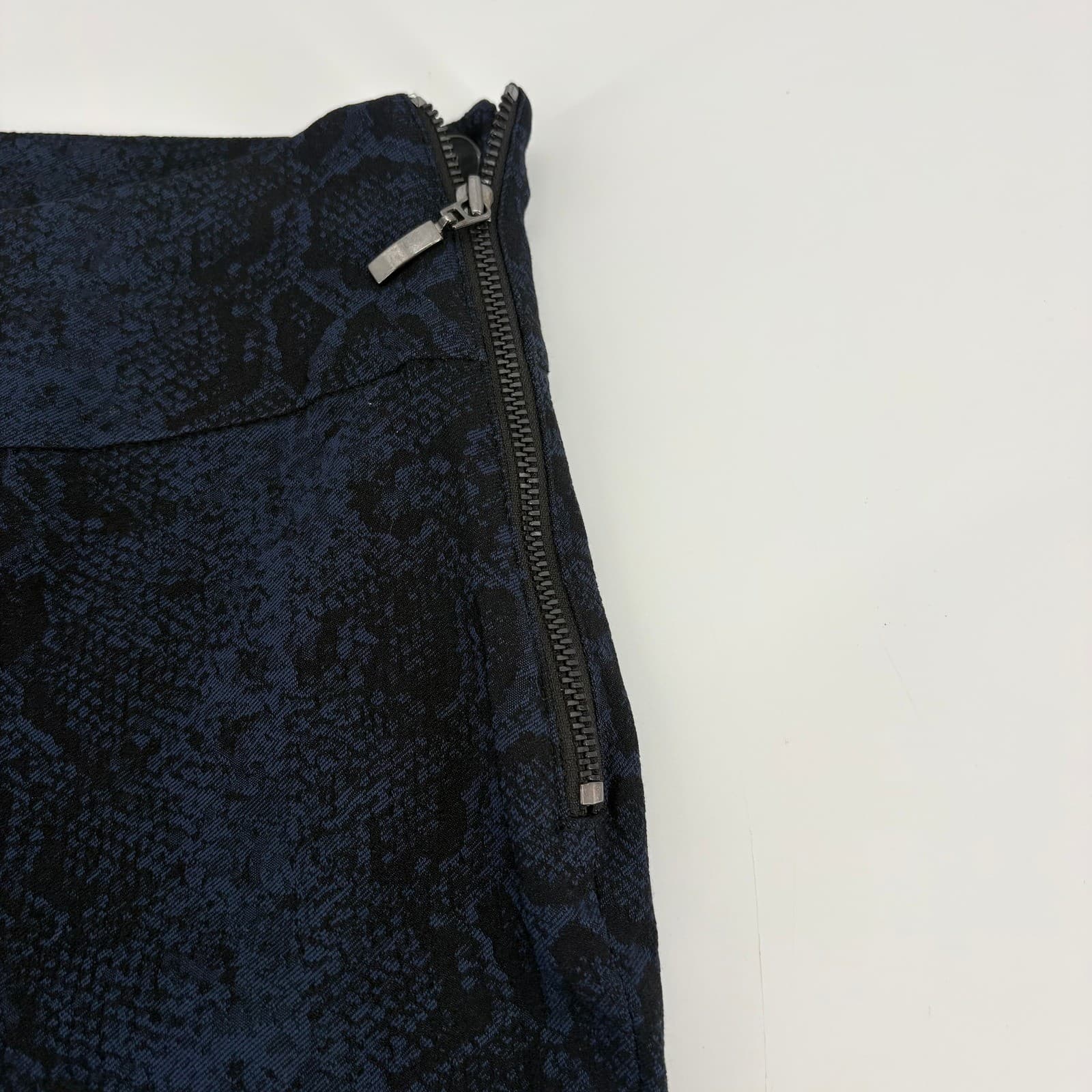 Susan Graver Petite Snakeskin Print Pull On Pants with Zipper Ankle Detail - Thumbnail 3