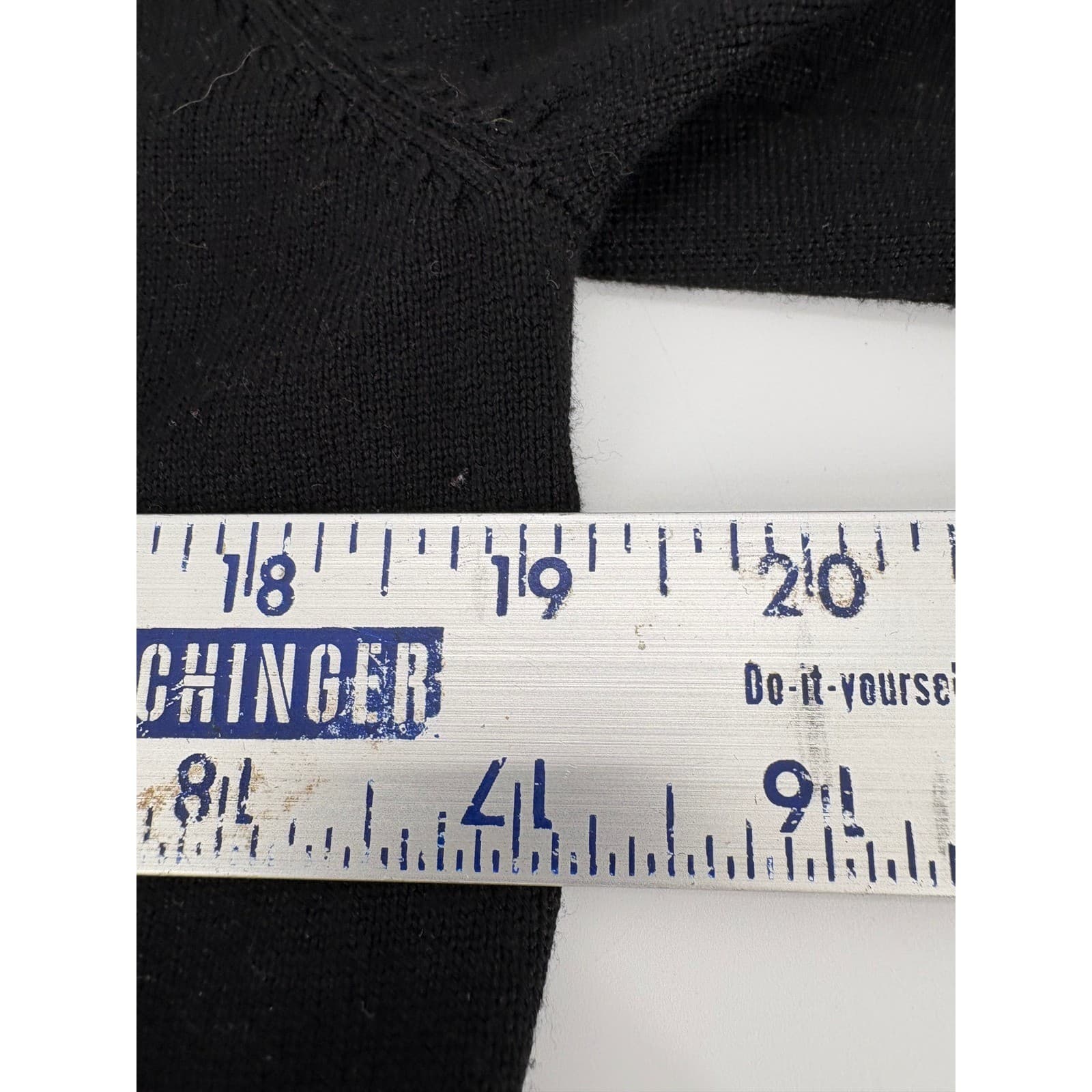 Magaschoni Black V Neck Sweater Long Sleeve Bow Detail Womens Size L - Thumbnail 5