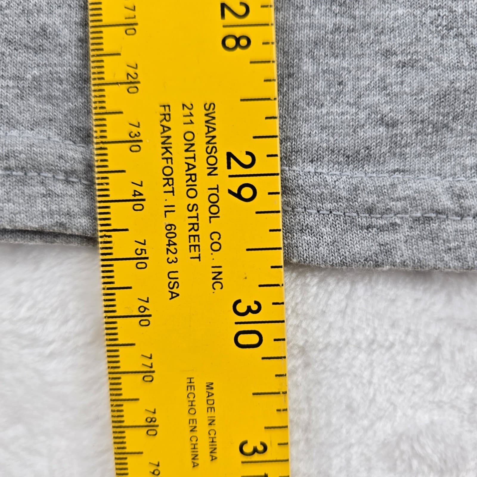 Gildan T Shirt Mens XL T Shirt Gray Property of Roseland Chicago Illinois 6754 - Thumbnail 5