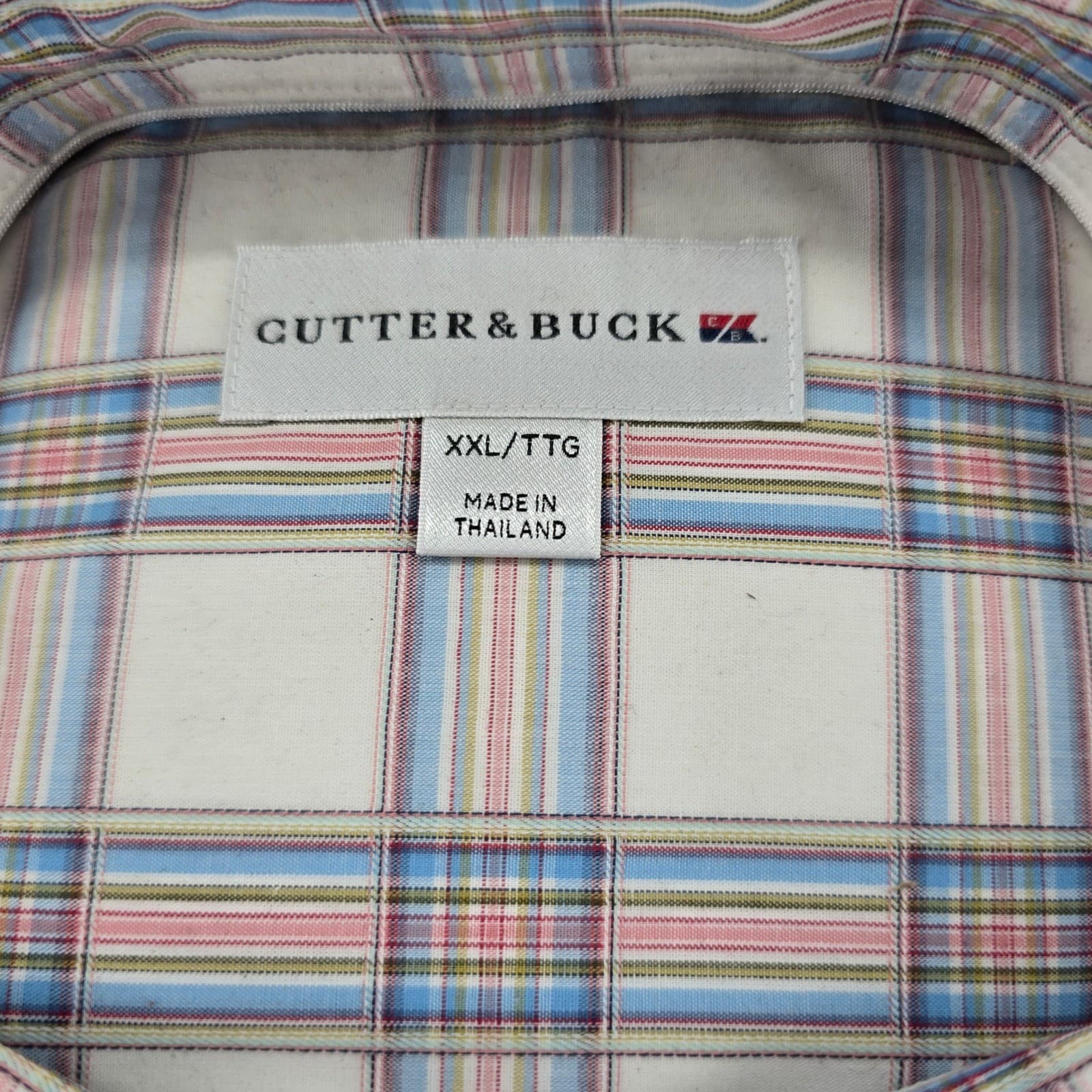 Cutter & Buck Men's XXL Plaid Button Front Dress Shirt NWT Multicolor - Thumbnail 2