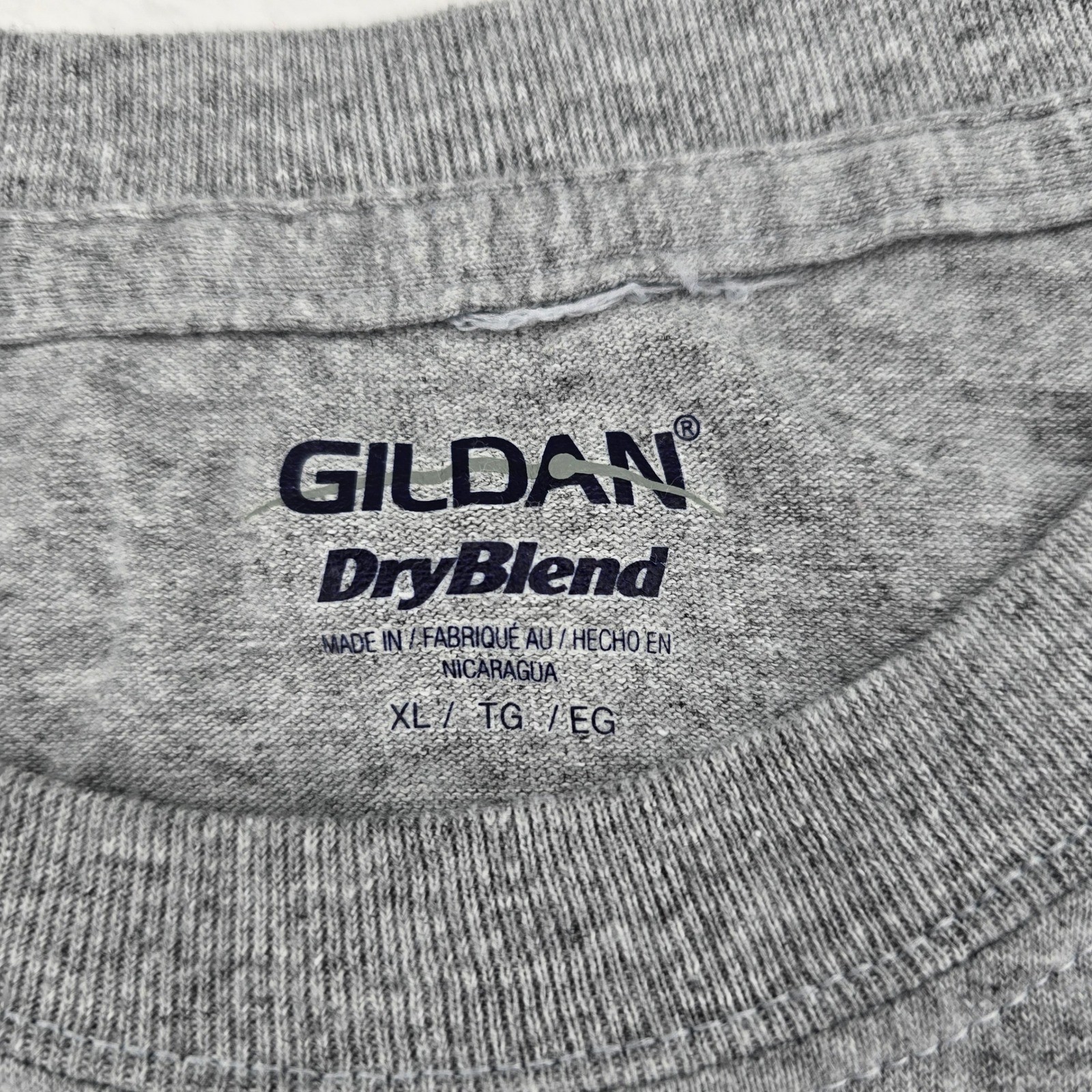 Gildan T Shirt Mens XL T Shirt Gray Property of Roseland Chicago Illinois 6754 - Thumbnail 2