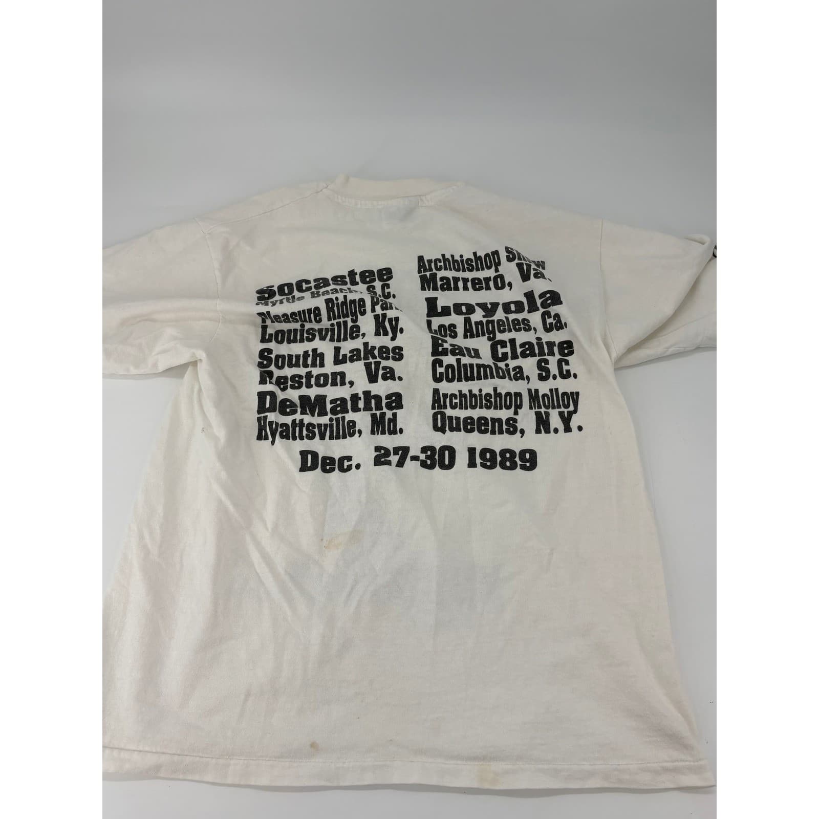 Hanes Beefy-T 1989 Beach Ball Classic Basketball T-Shirt Large Mens Vintage - Thumbnail 5