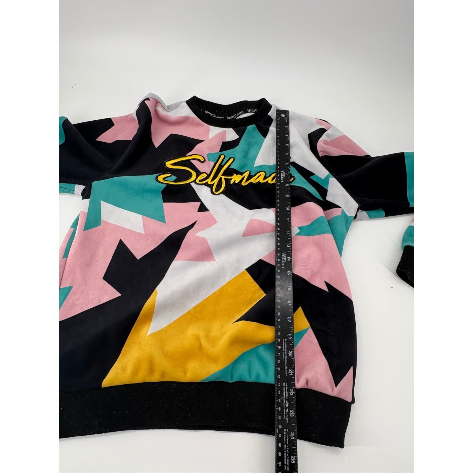 Switch Remarkable Selfmade Sweatshirt Geometric Abstract M Multicolor Mens - Thumbnail 4