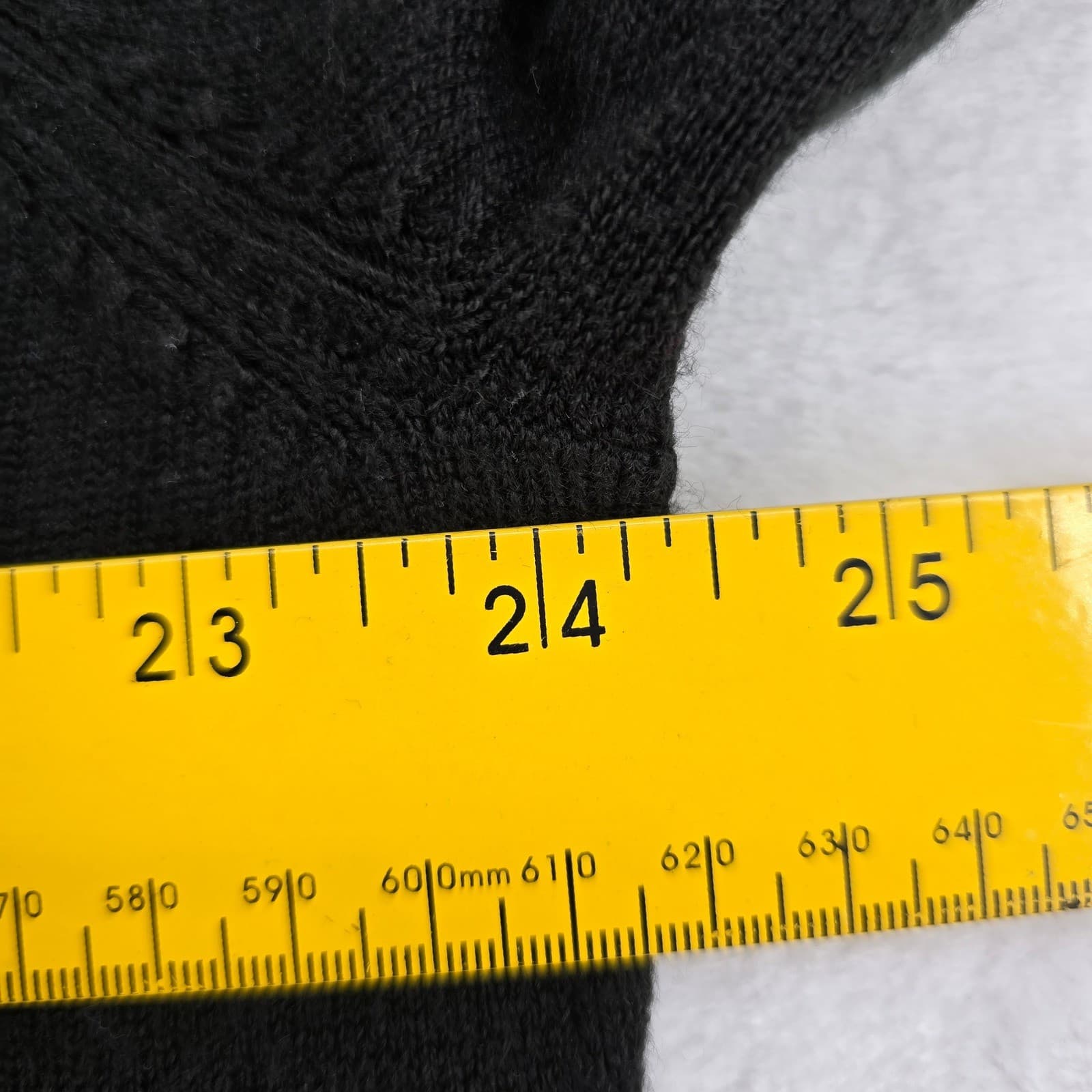 Evan-Picone Cardigan Women's 3X Sweater Black Beaded Velvet Trim Crew Neck - Thumbnail 5