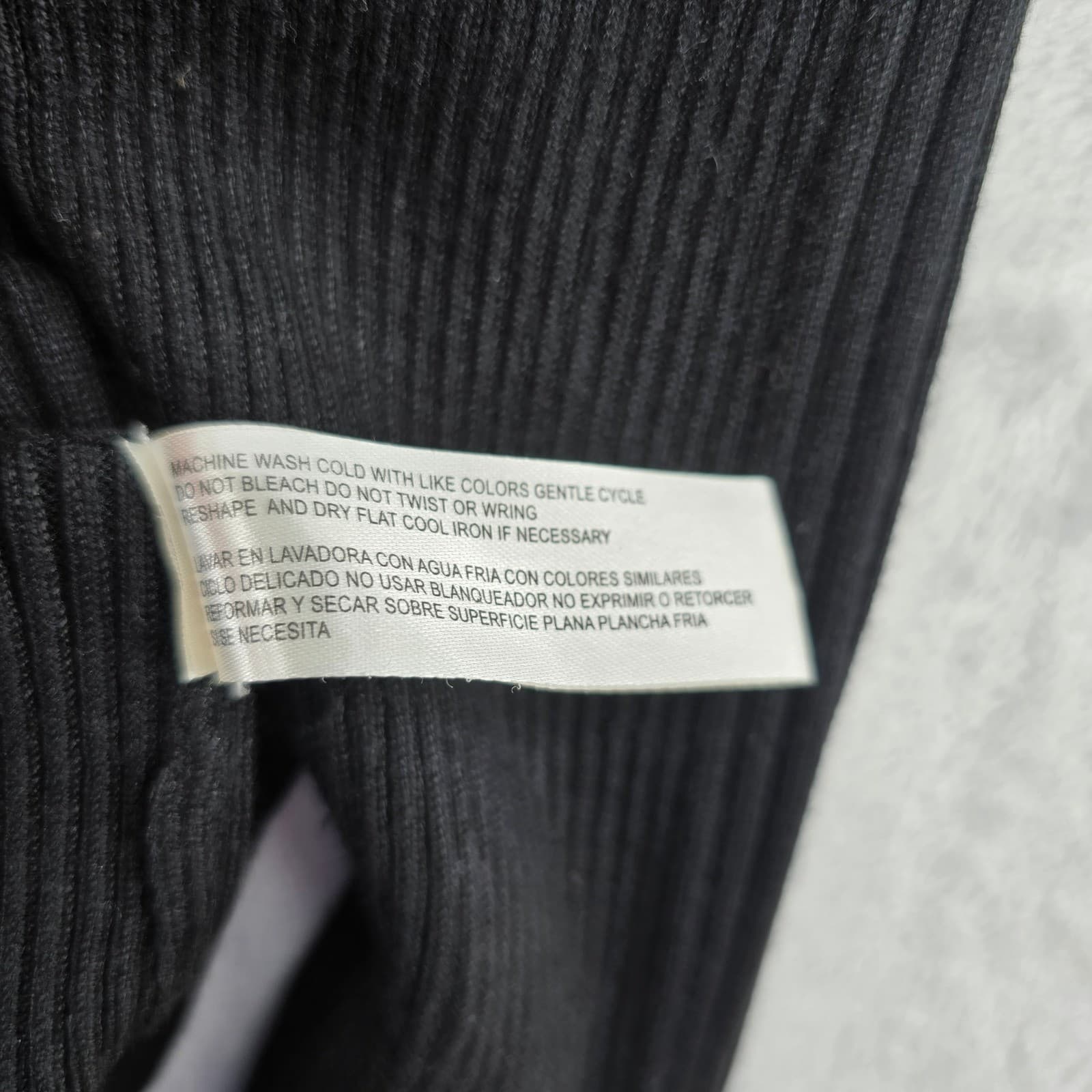 Carolyn Taylor Sweater Womens M Turtleneck Black Ribbed Knit Rayon Blen Long Slv - Thumbnail 4