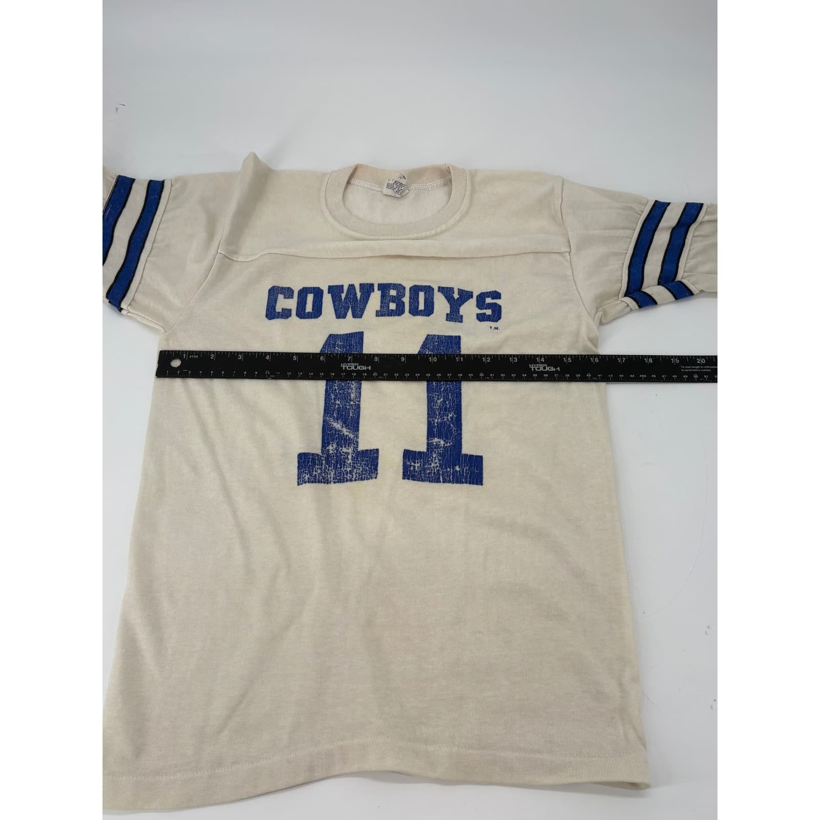 Rawlings Dallas Cowboys Jersey 11 Danny White Youth L 14-16 Cream Mens Vintage - Thumbnail 3