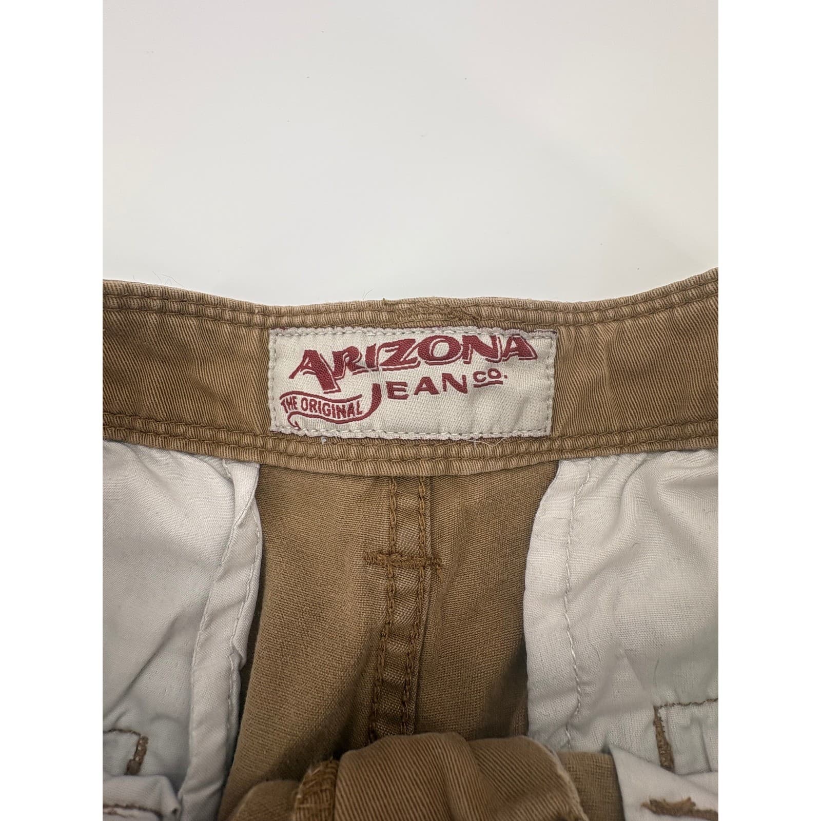 Arizona Jean Co Womens Khaki Utility Shorts Size 29 Casual Everyday - Thumbnail 2