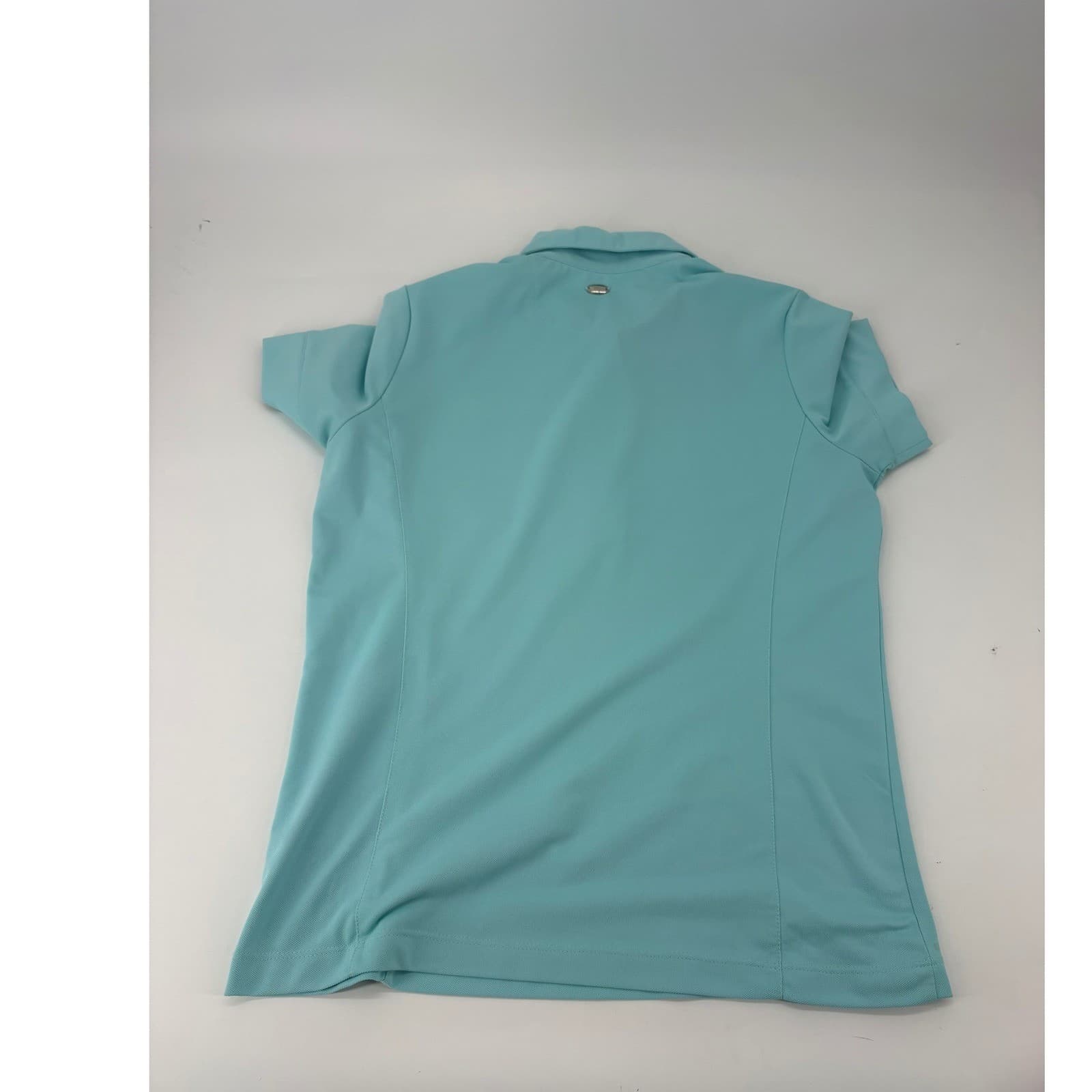 Greg Norman Play Dry Polo Shirt Rock Barn Golf Spa Size M Aqua Blue Womens - Thumbnail 7