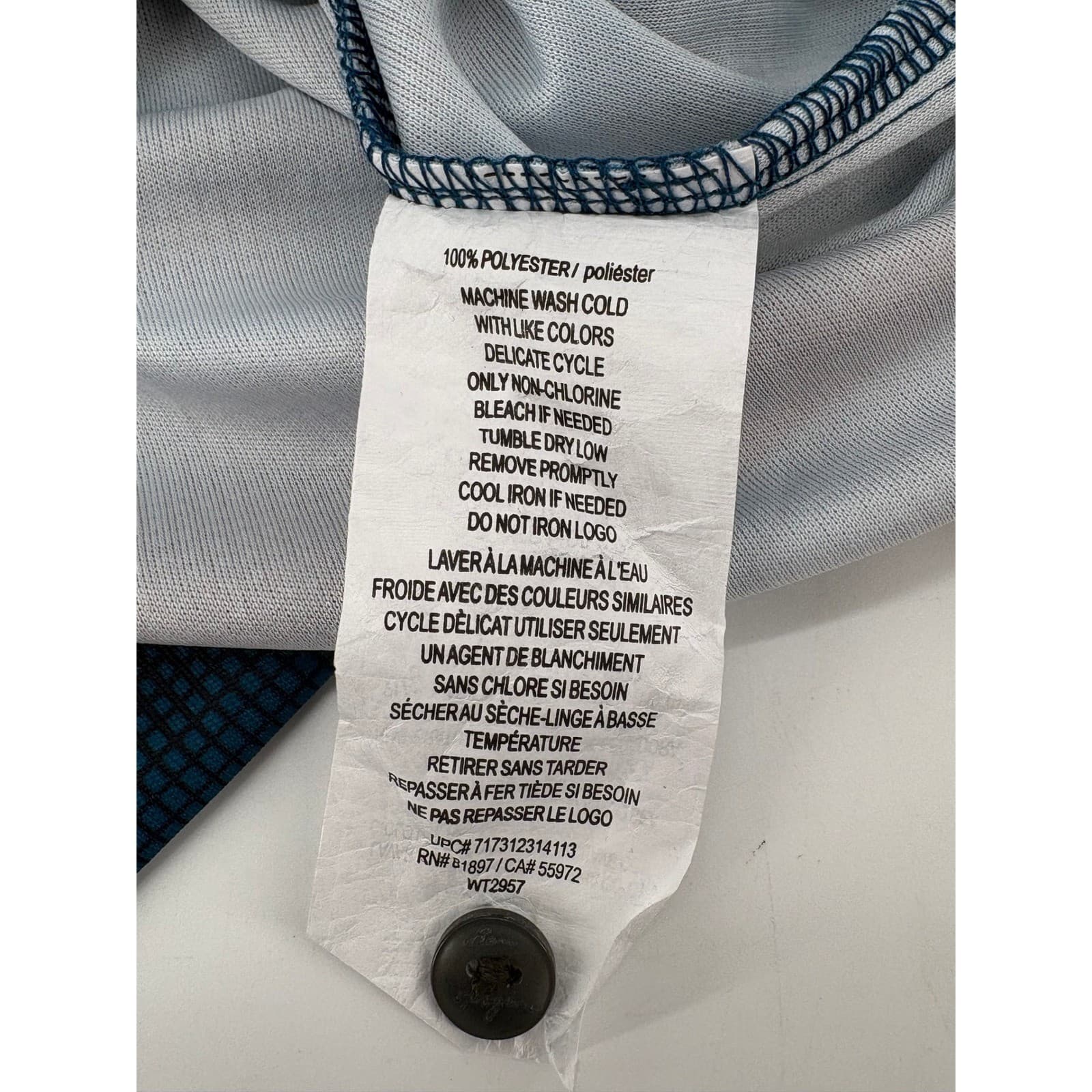 Ben Hogan Performance Polo Shirt Striped Small Blue Black Women's Men's - Thumbnail 8