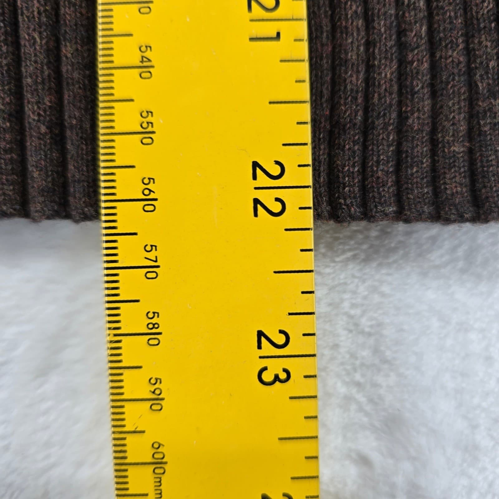 Pendleton Sweater Womens S Turtleneck Brown Ribbed Knit 100% Cotton Long Sleeve - Thumbnail 4