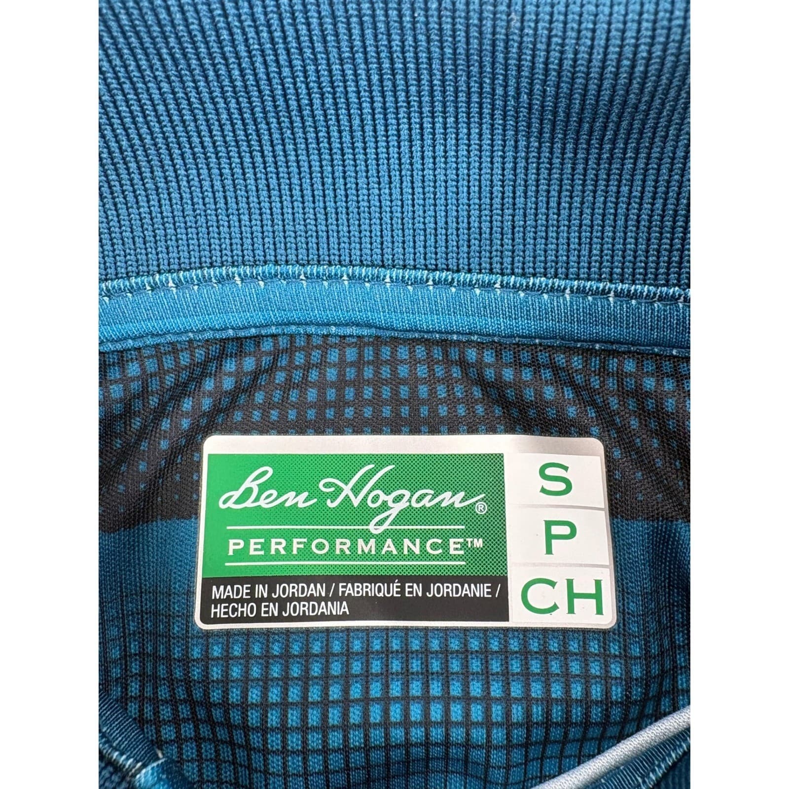 Ben Hogan Performance Polo Shirt Striped Small Blue Black Women's Men's - Thumbnail 5