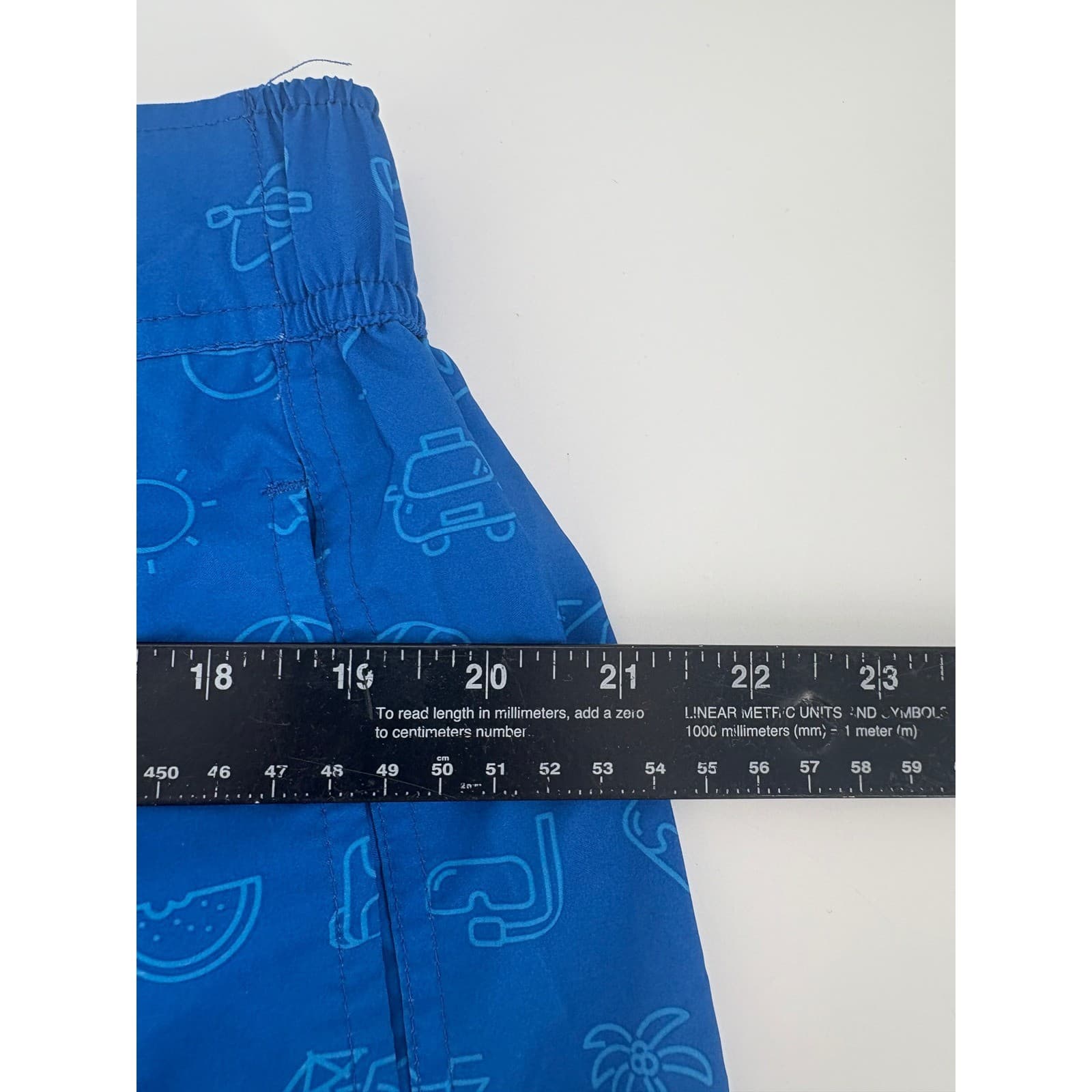 Bud Light Swim Trunks Blue All Over Print Men's XL Elastic Waist - Thumbnail 5