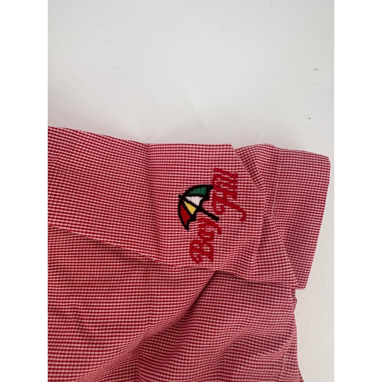 Ralph Lauren Golf Red Gingham Button Down Shirt Men's L Arnold Palmer Bay Hill - Thumbnail 4