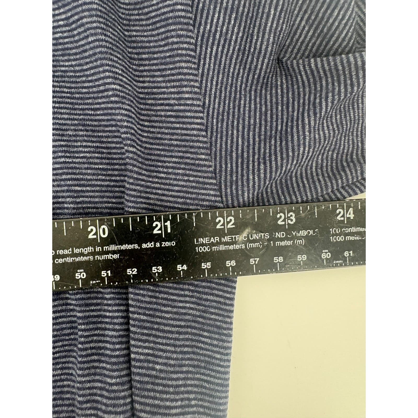 King Cotton Mens XL Blue Striped T Shirt Cape Canaveral Dolphin Logo Made USA - Thumbnail 6