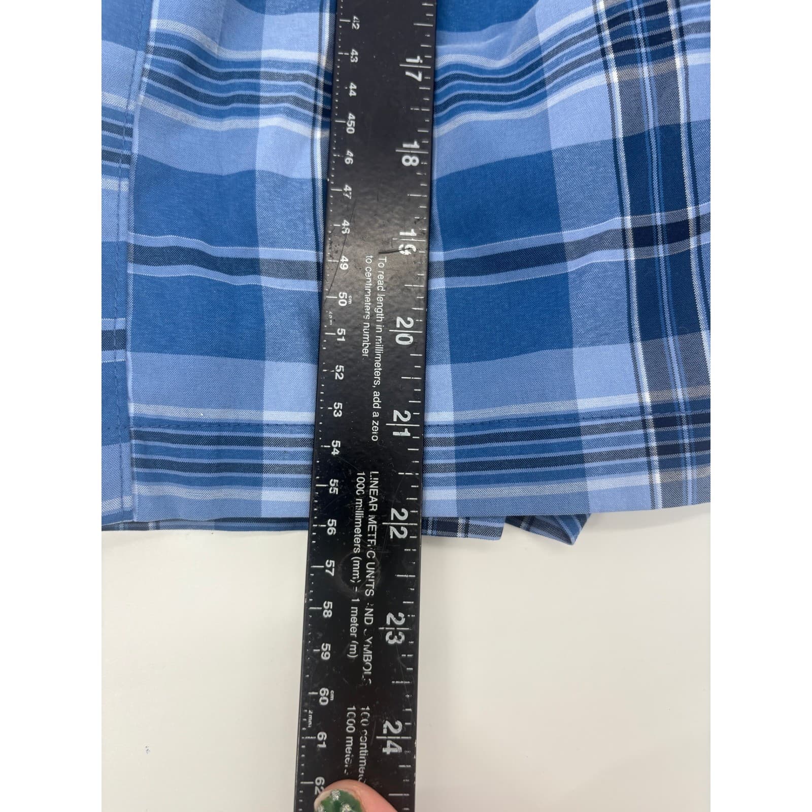 Jack Nicklaus Men's Plaid Golf Shorts Blue Classic Fit Size Tag 5506 - Thumbnail 5
