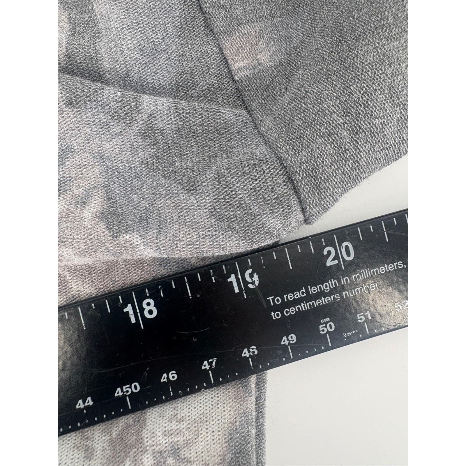 CHAS SOR Women Floral Print Long Sleeve Crew Neck Gray Sweatshirt Top Size M - Thumbnail 4