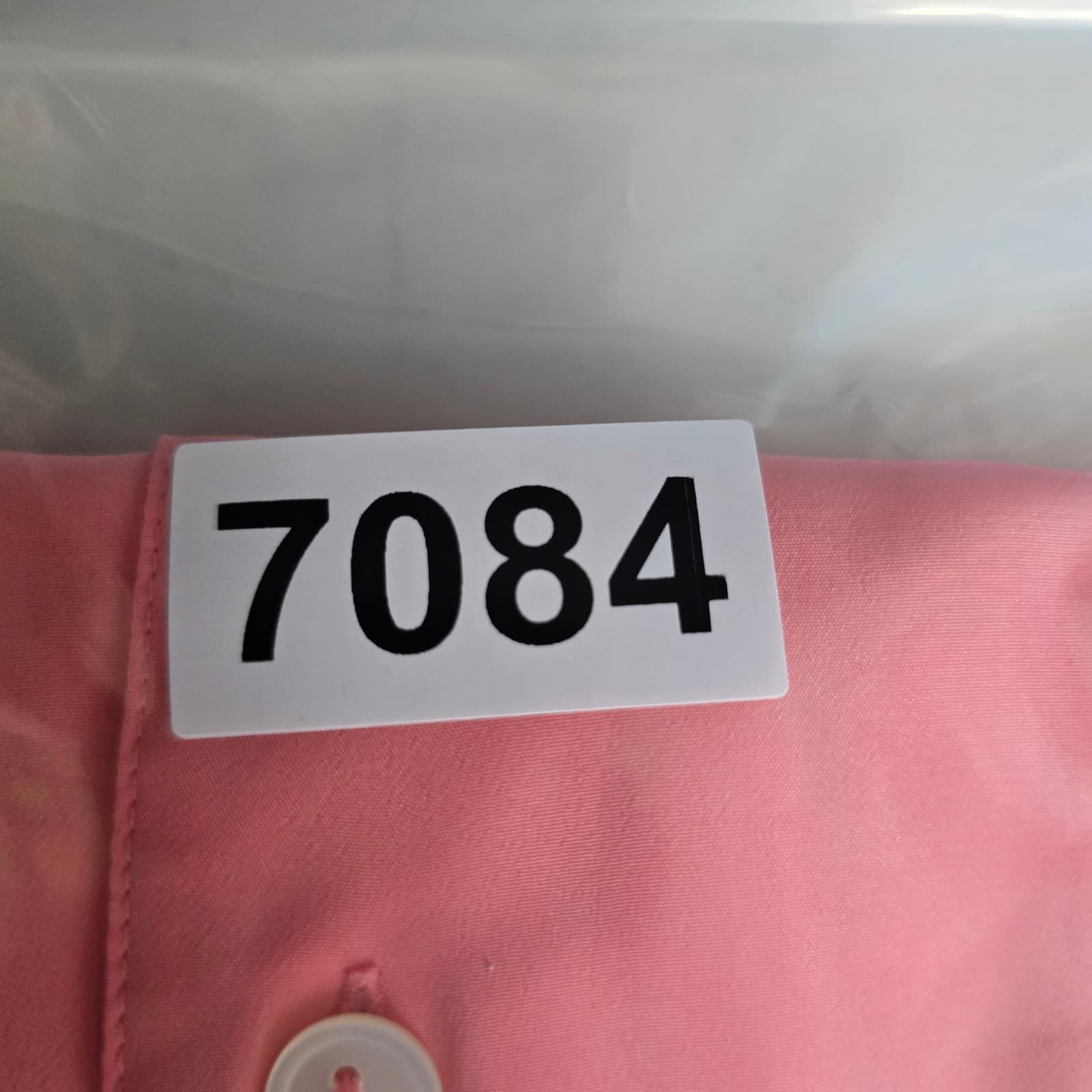 Claude Bennett Blouse Womens Size 10 Top Pink Short Sleeve V-Neck Button Front - Thumbnail 6