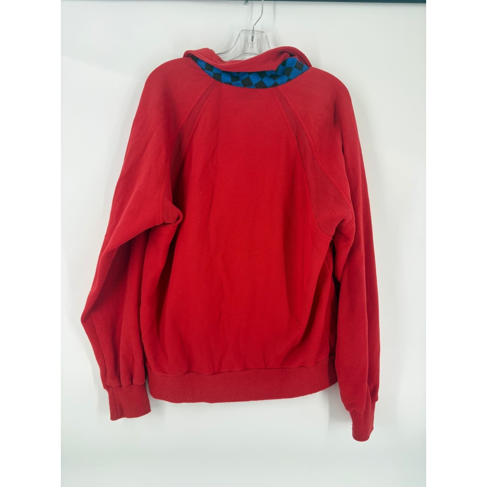 NIKE Red Track Jacket Athletic Zip Up Men's Size L - Thumbnail 2
