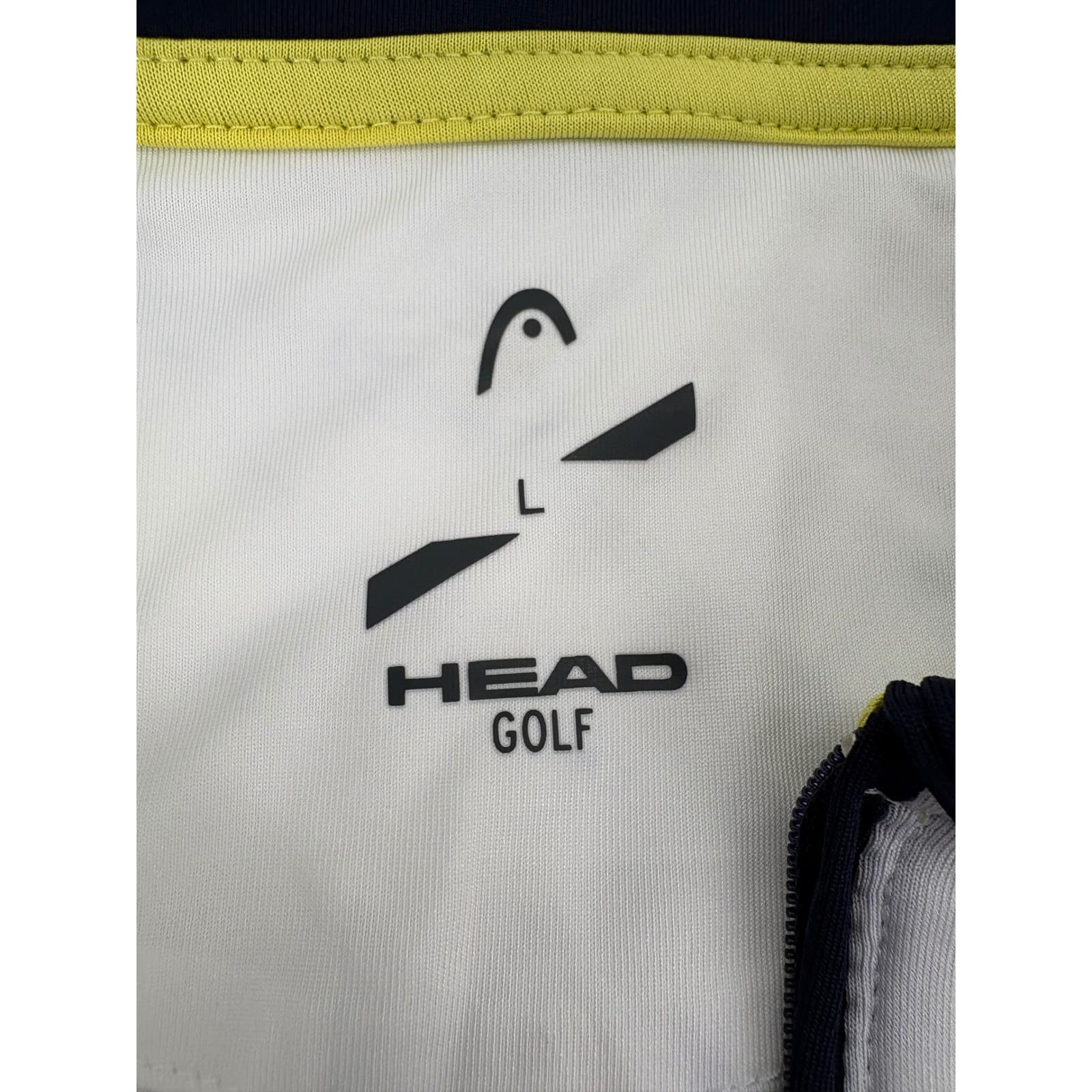 HEAD Golf Shirt Mens L Polo White Jake Evening Blue Lemonade Club Print NWT - Thumbnail 2