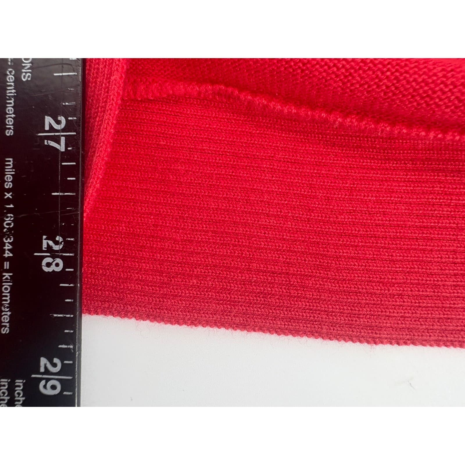 Chicos Red Open Front Knit Cardigan Sweater Size 1 - Thumbnail 5