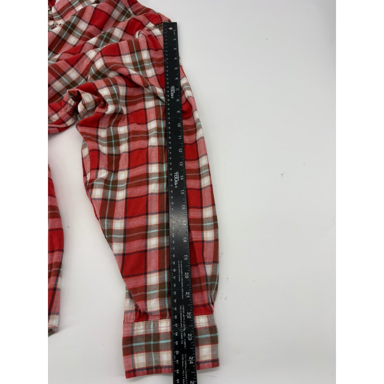 Brooks Brothers 346 Button Down Mens XXL Shirt Red Plaid Cotton Long Sleeve 346 - Thumbnail 5