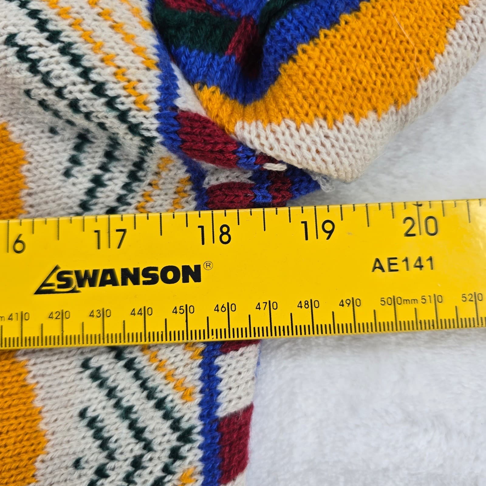rue21 Men's Small Cardigan Multicolor Coogi Biggie Cosby Style Geometric Knit - Thumbnail 5