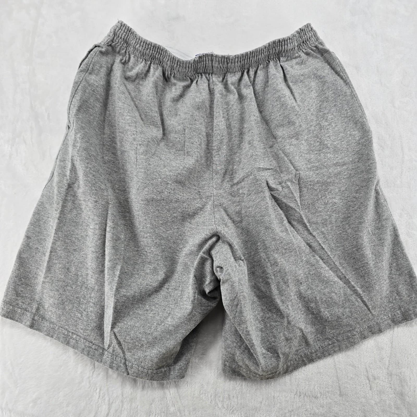 Champion Shorts Mens Medium Shorts Gray Authentic Jersey Cotton Athletic 6710 - Thumbnail 6