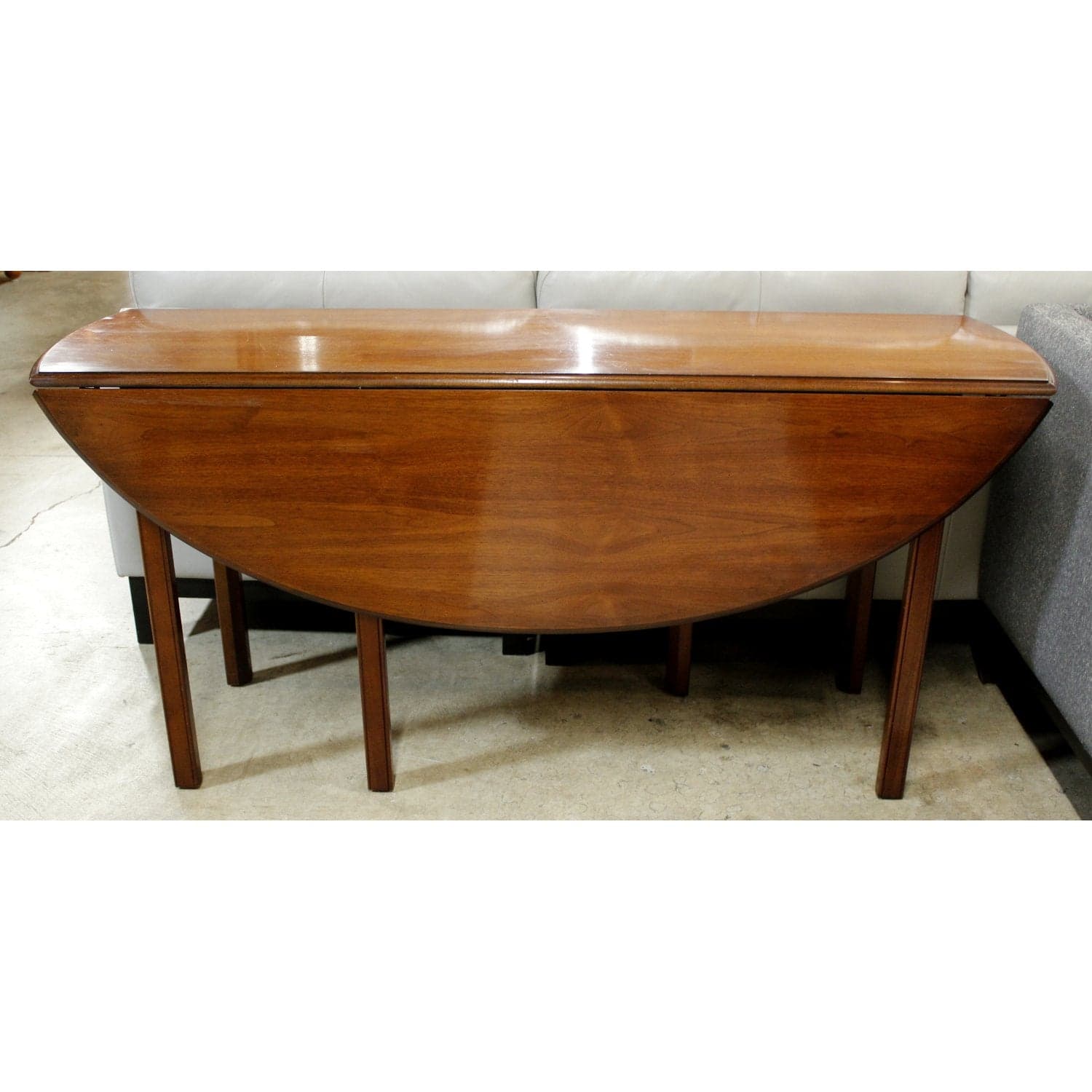 Wright Table Company Dropleaf Console Table - Mahogany Finish - Thumbnail 4