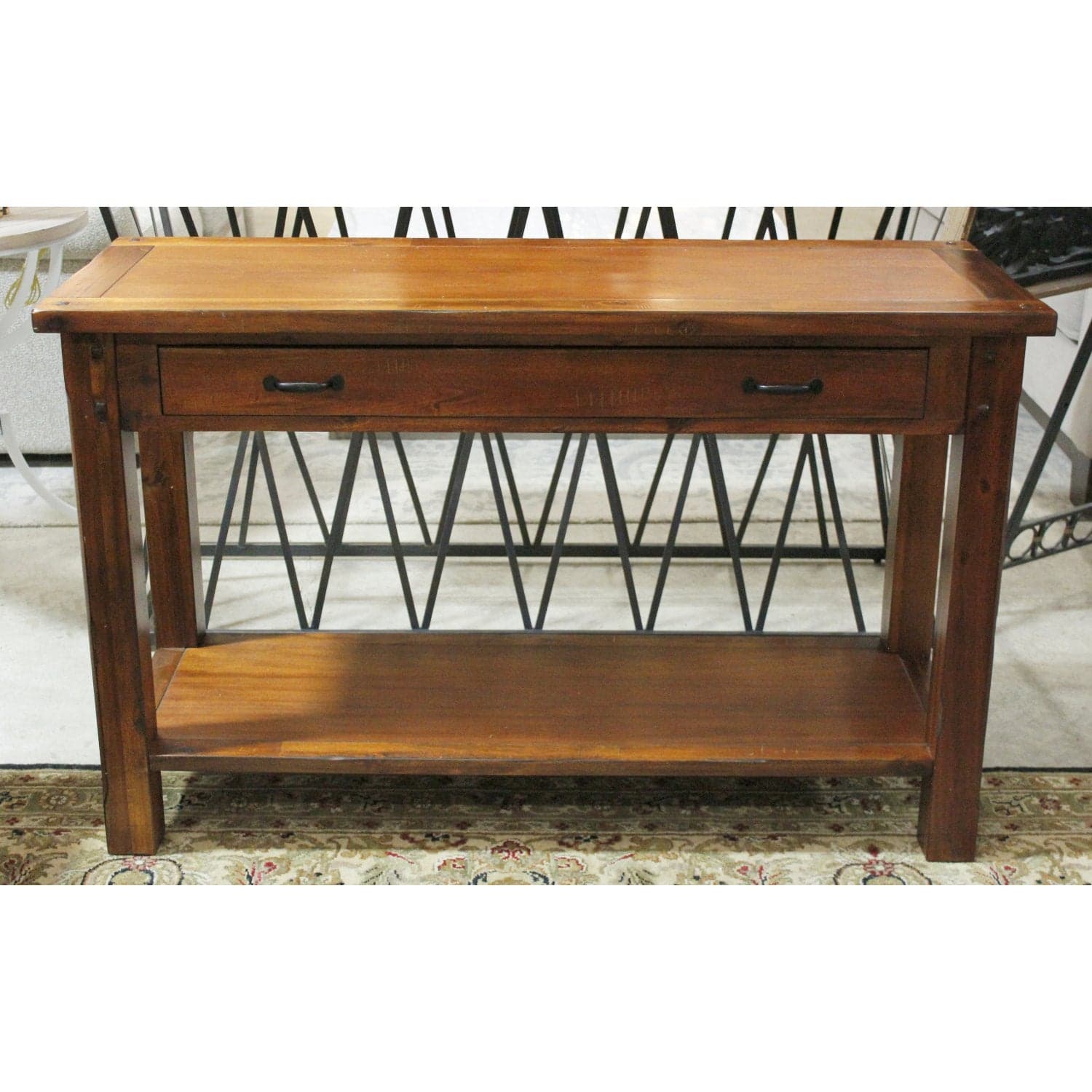 World Market Rustic Console Table w/Drawer - Thumbnail 3