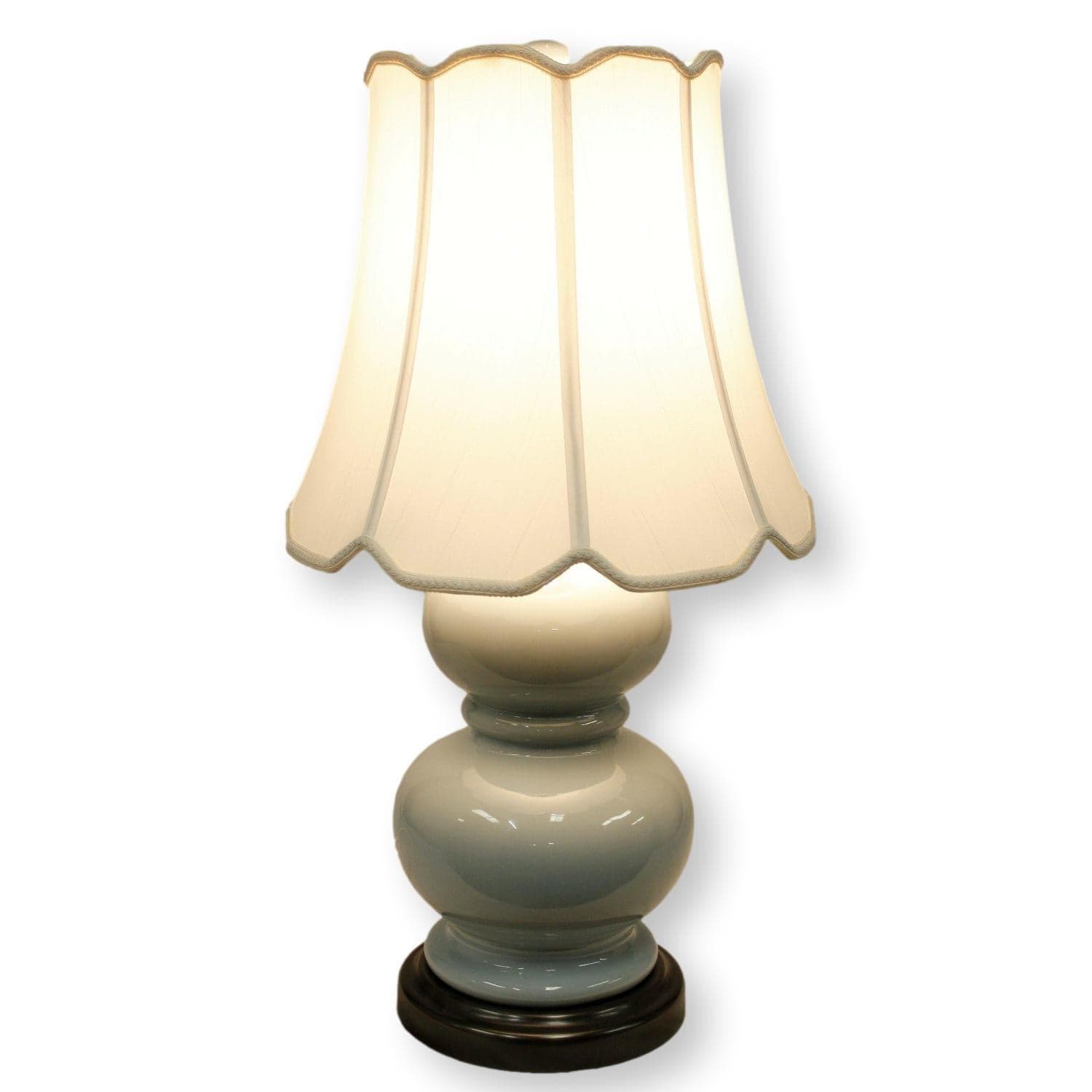 Pottery Barn 'Alexis' Blue Ceramic Table Lamp - Thumbnail 2