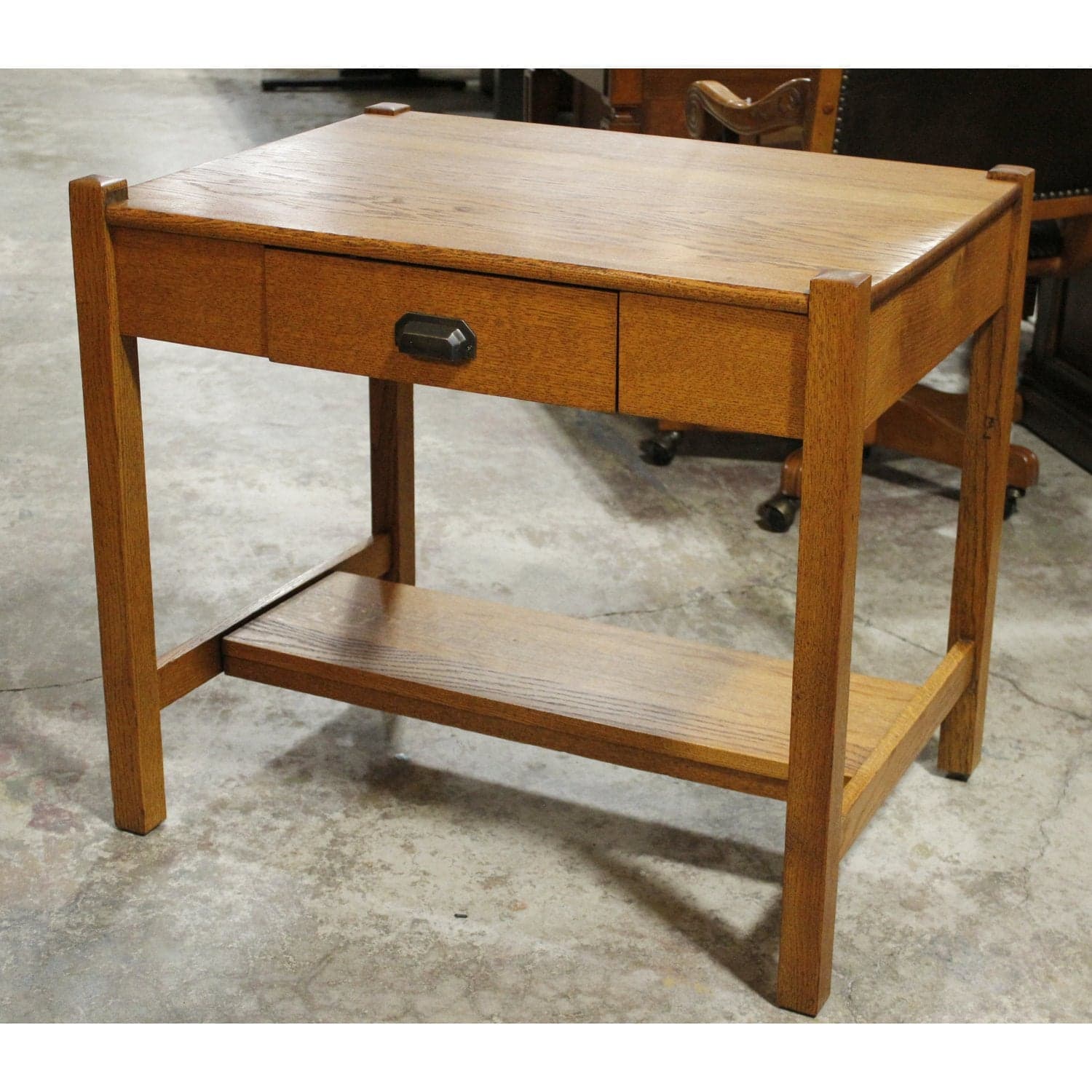 Vintage Oak Desk - Thumbnail 4