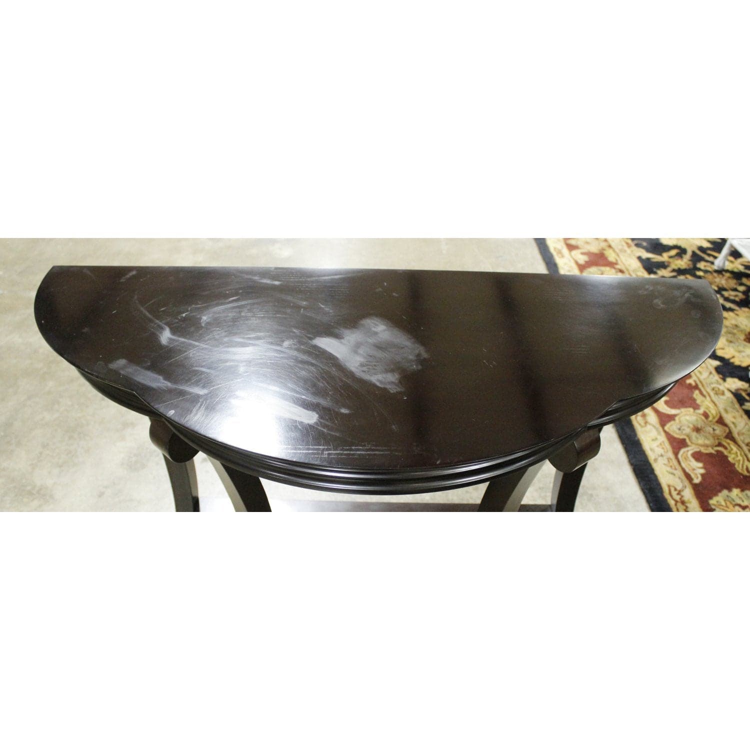 Bombay Co. Espresso Demilune Table - Espresso - Thumbnail 4