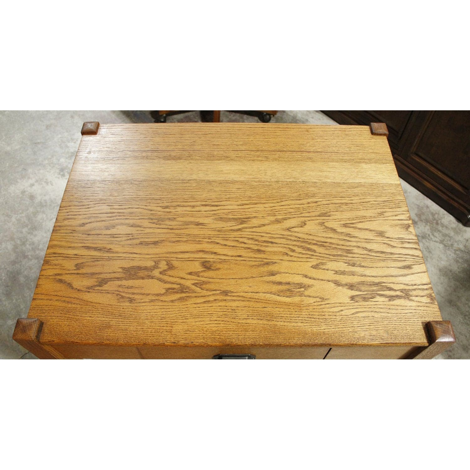 Vintage Oak Desk - Thumbnail 5