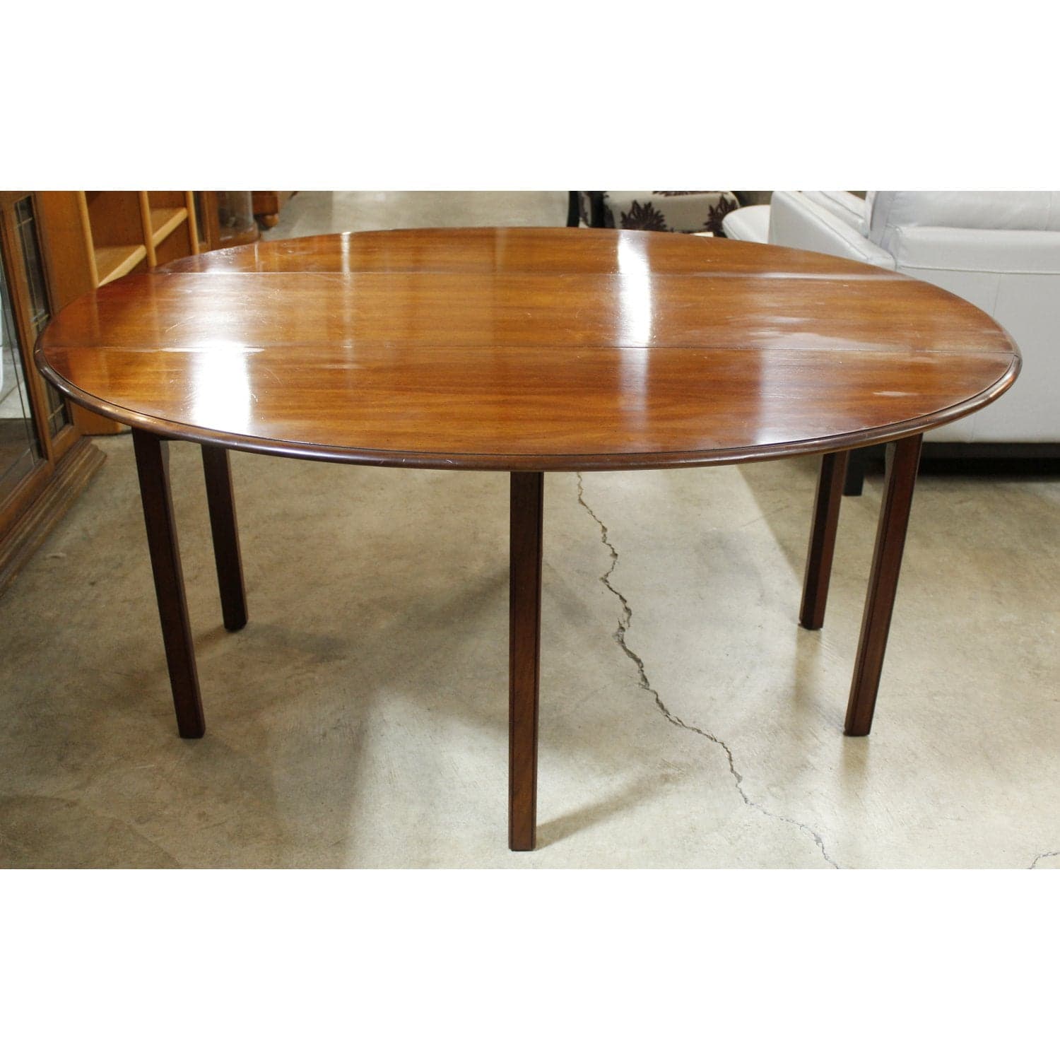 Wright Table Company Dropleaf Console Table - Mahogany Finish - Thumbnail 2