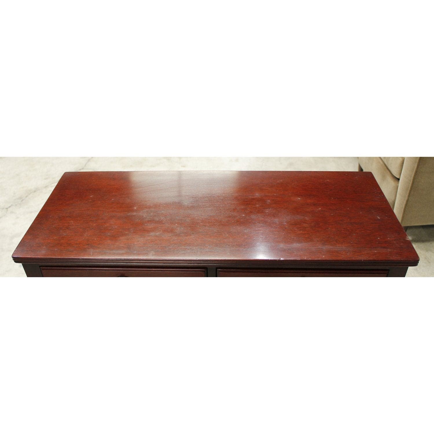 Mahogany 2 Drawer Console Table - Mahogany Finish - Thumbnail 5