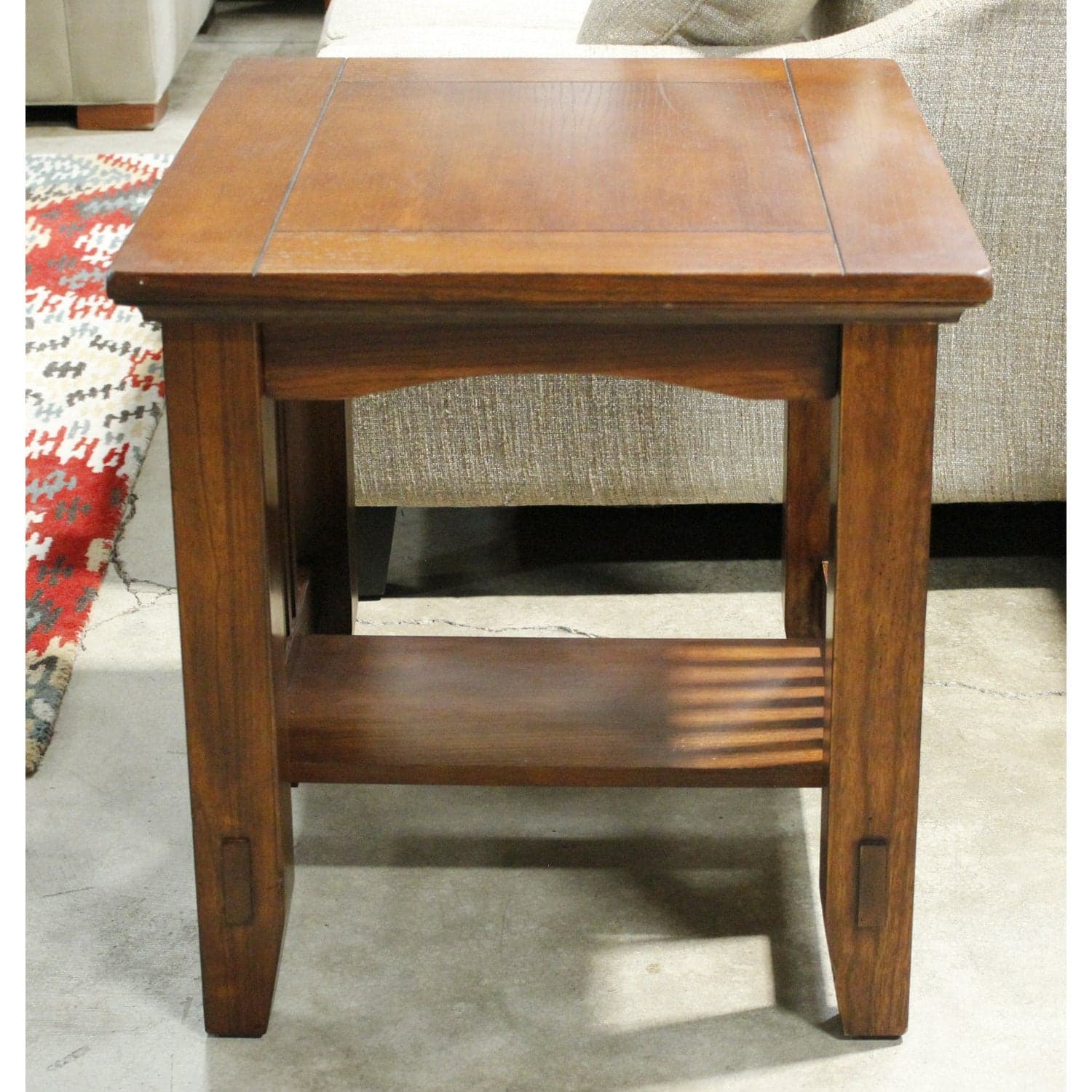 Oak Mission End Table - Thumbnail 2