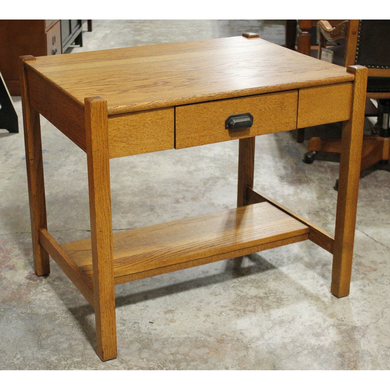 Vintage Oak Desk - Thumbnail 3