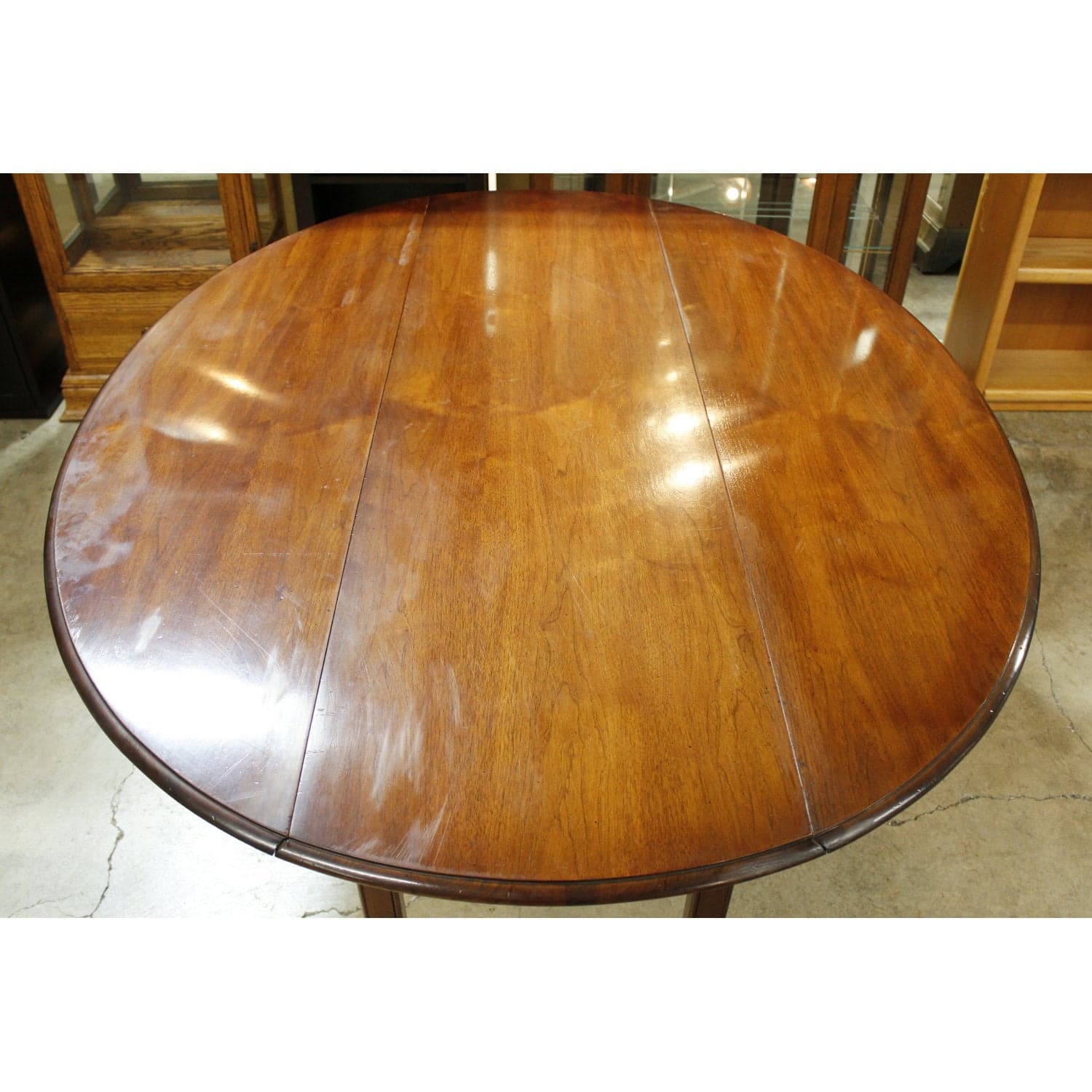 Wright Table Company Dropleaf Console Table - Mahogany Finish - Thumbnail 3