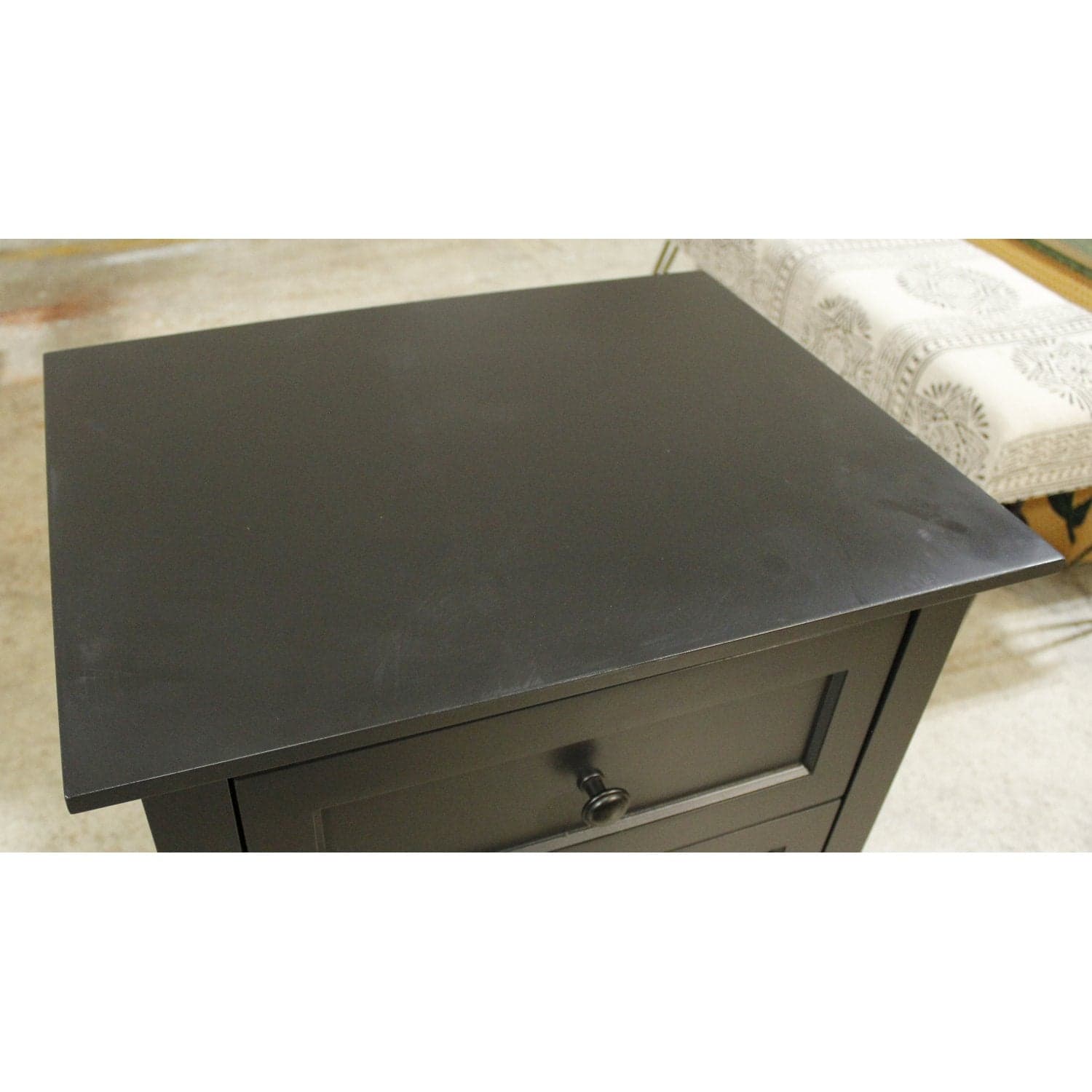 Mor Furniture 'Grace' Black 3 Drawer Nightstand - Black - Thumbnail 5