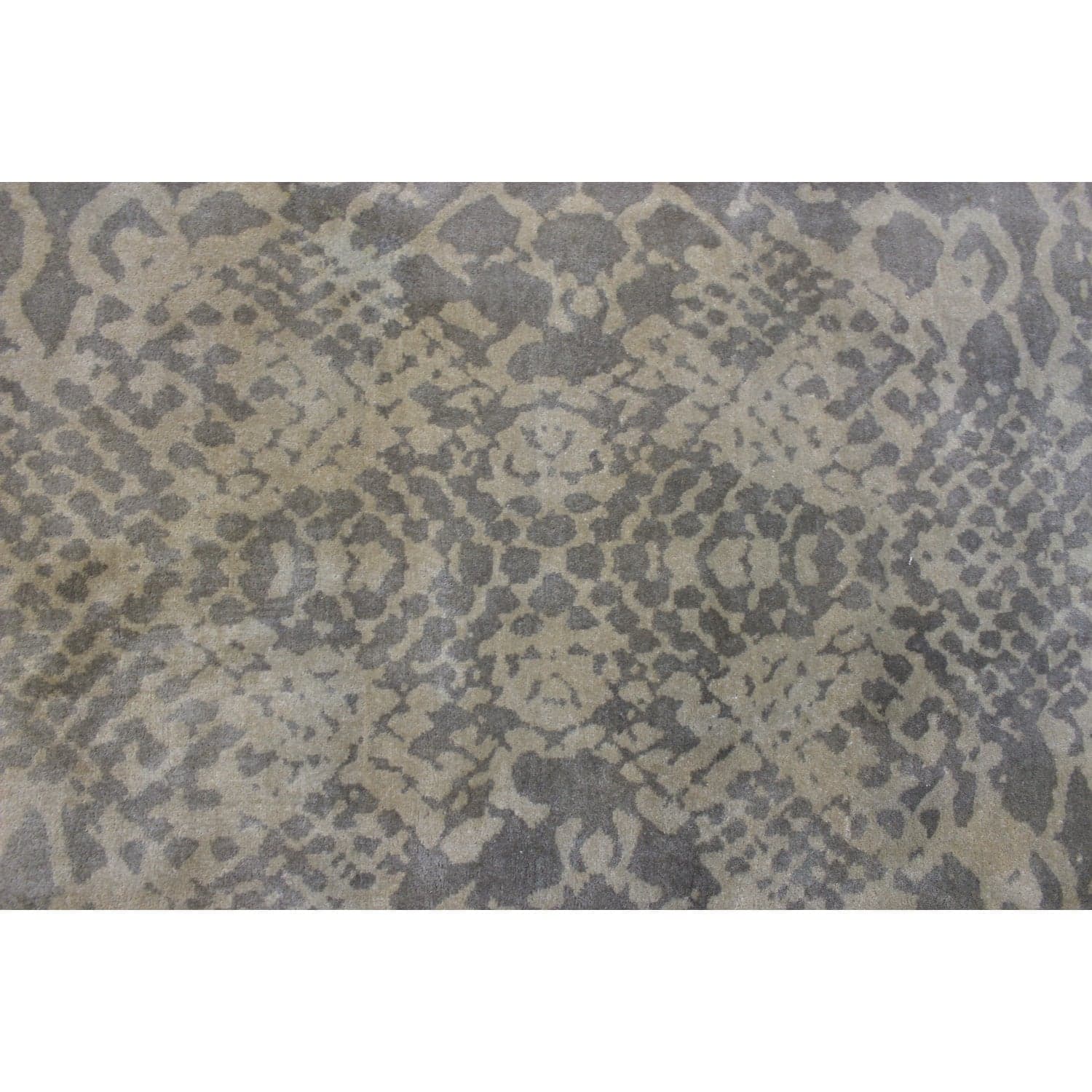 Williams Sonoma 8' 10'' X 12' 4'' Gray Print Wool Area Rug - Thumbnail 3