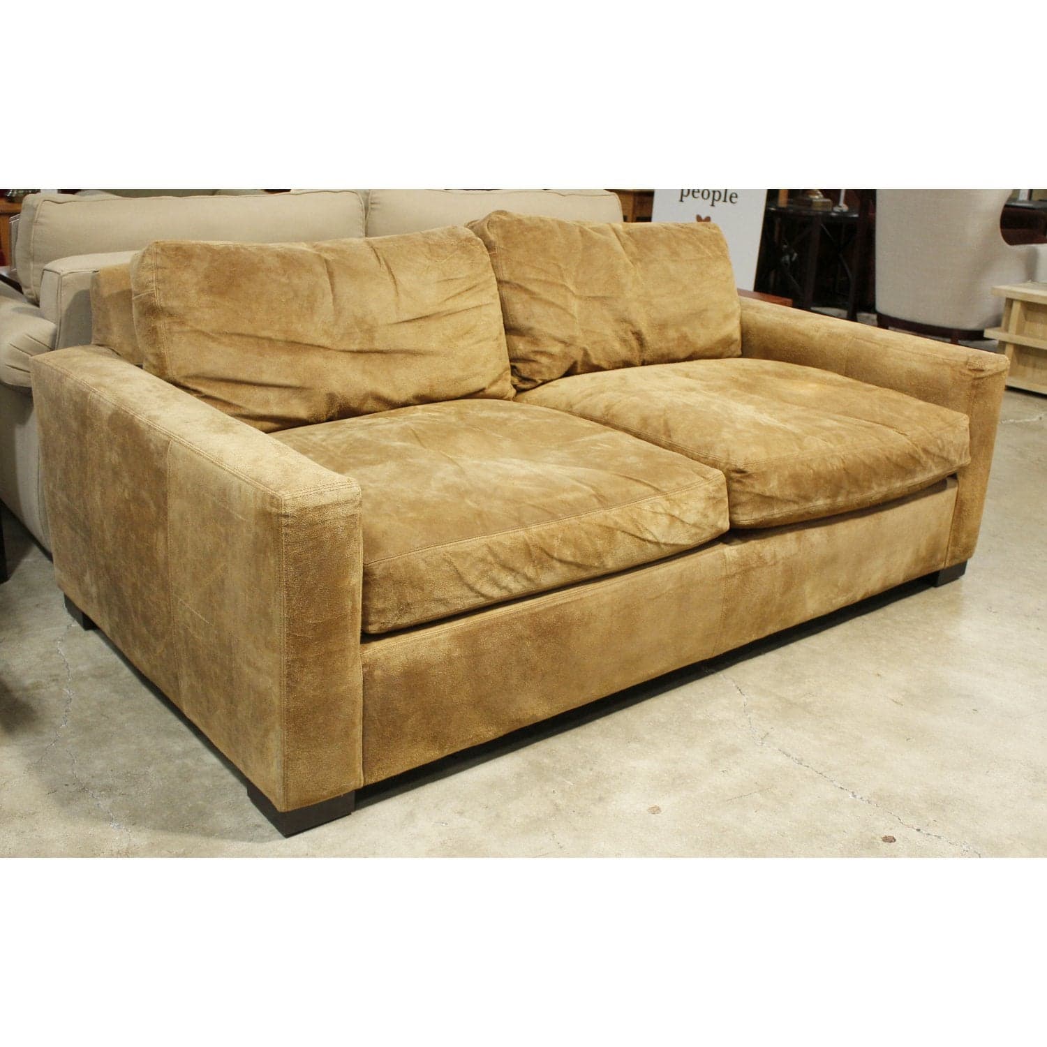 Restoration Hardware 'Maxwell' 7' Sleeper Sofa - Brown - Thumbnail 4
