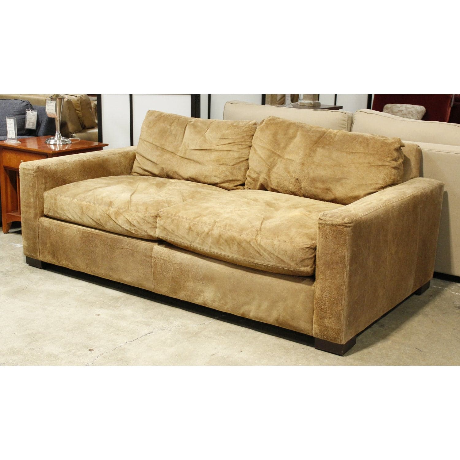 Restoration Hardware 'Maxwell' 7' Sleeper Sofa - Brown - Thumbnail 3