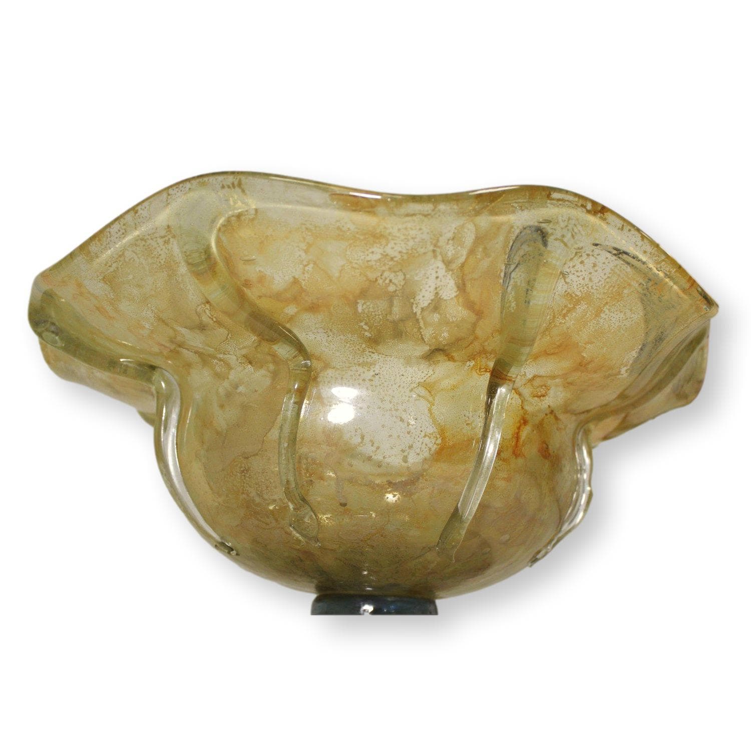 Art Glass Pedestal Bowl - Thumbnail 3